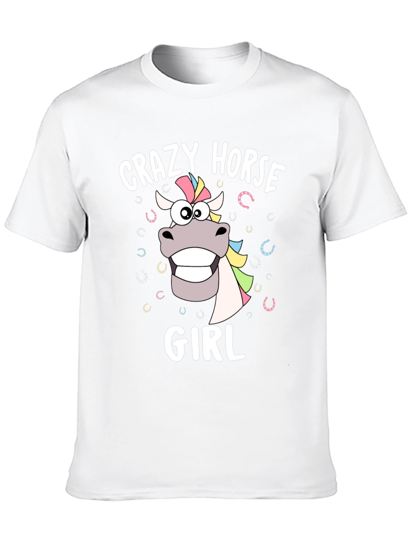 Crazy Horse Girl Graphic T-Shirt