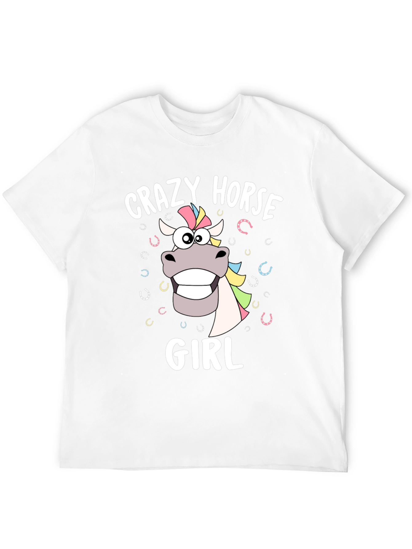 Crazy Horse Girl Graphic T-Shirt