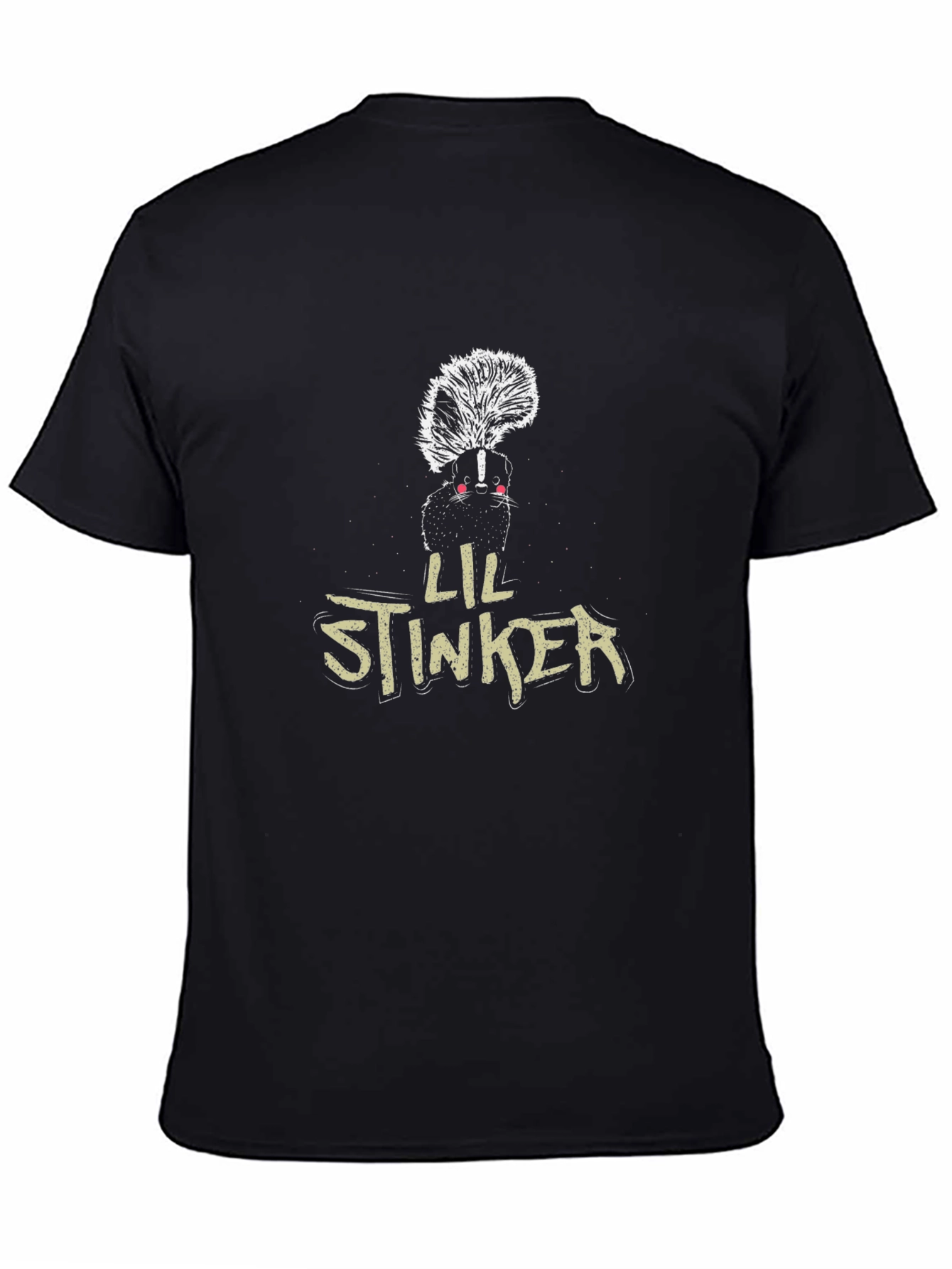 Lil Stinker Skunk Graphic Tee - Black