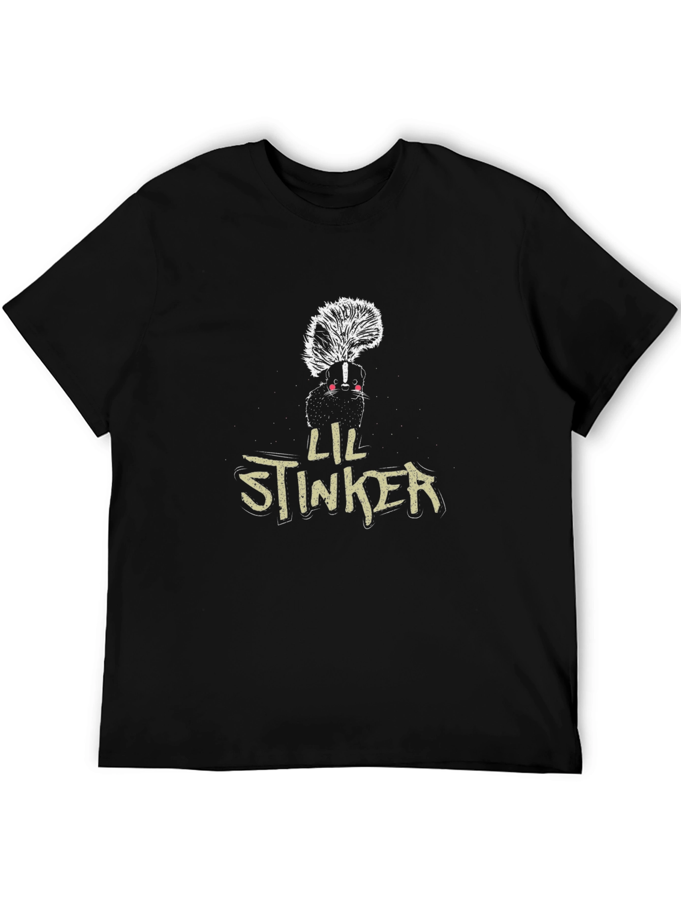 Lil Stinker Skunk Graphic Tee - Black