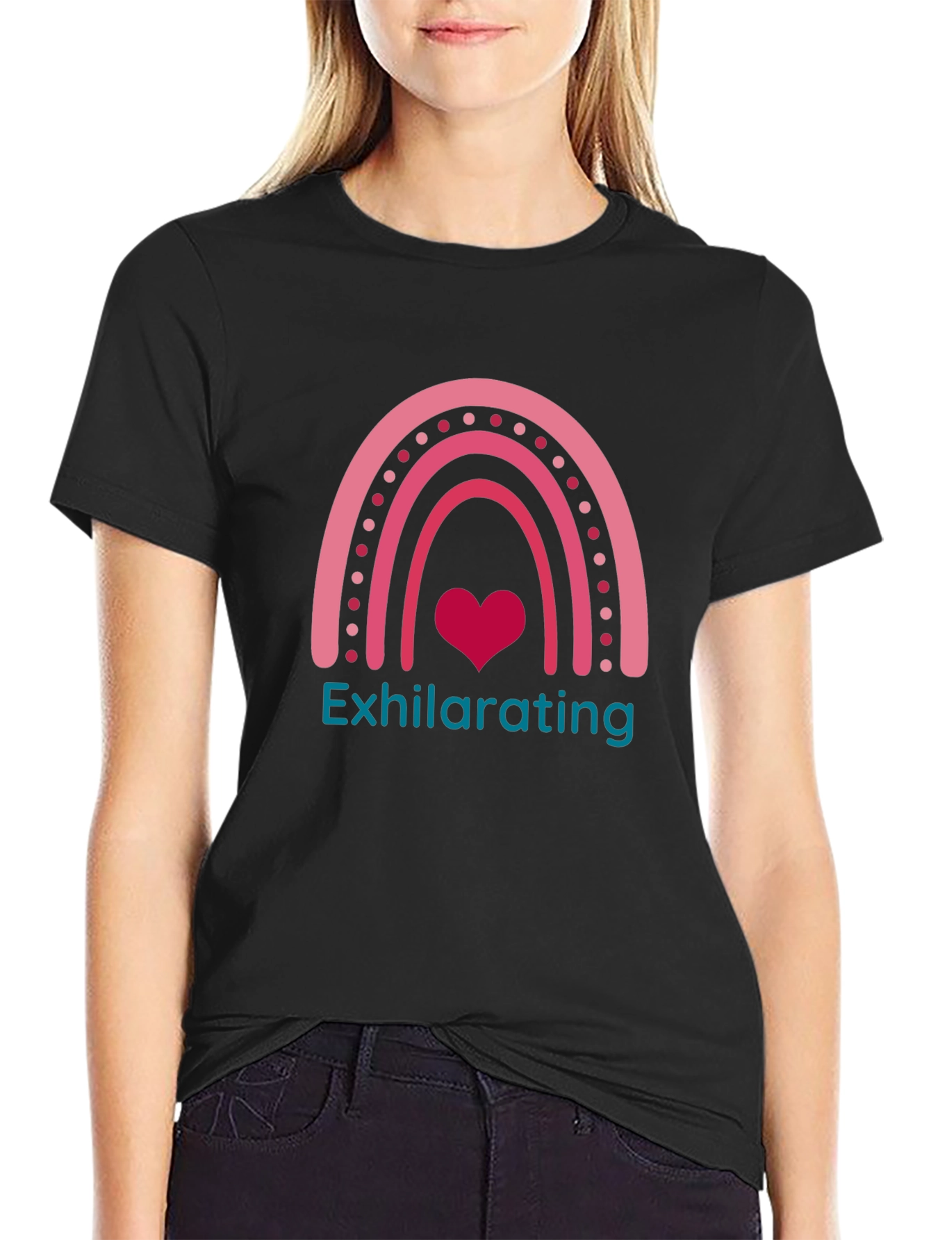 Exhilarating Rainbow Heart T-Shirt