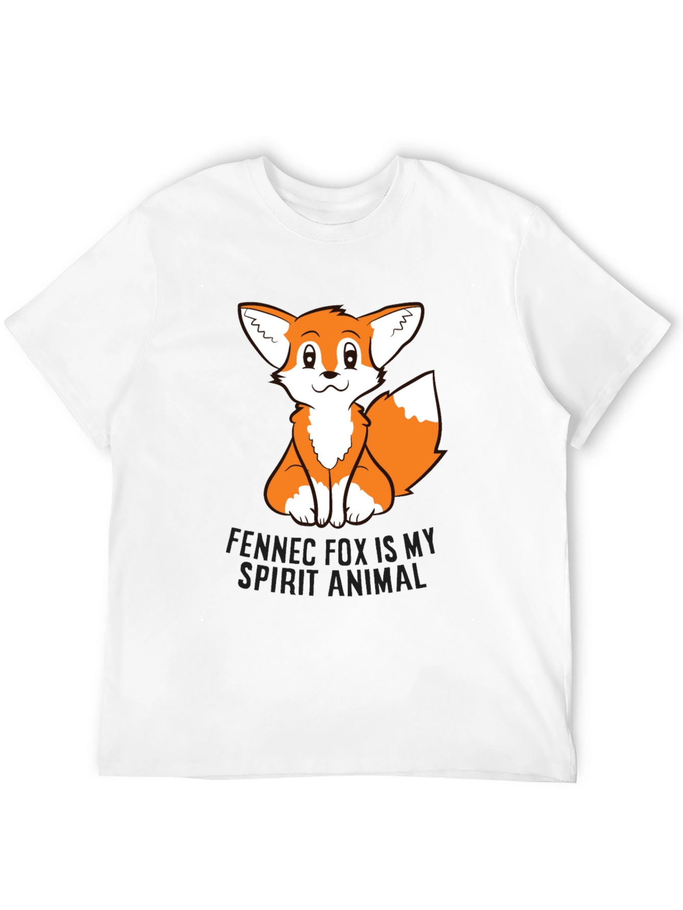 Fennec Fox Spirit Animal Black T-Shirt