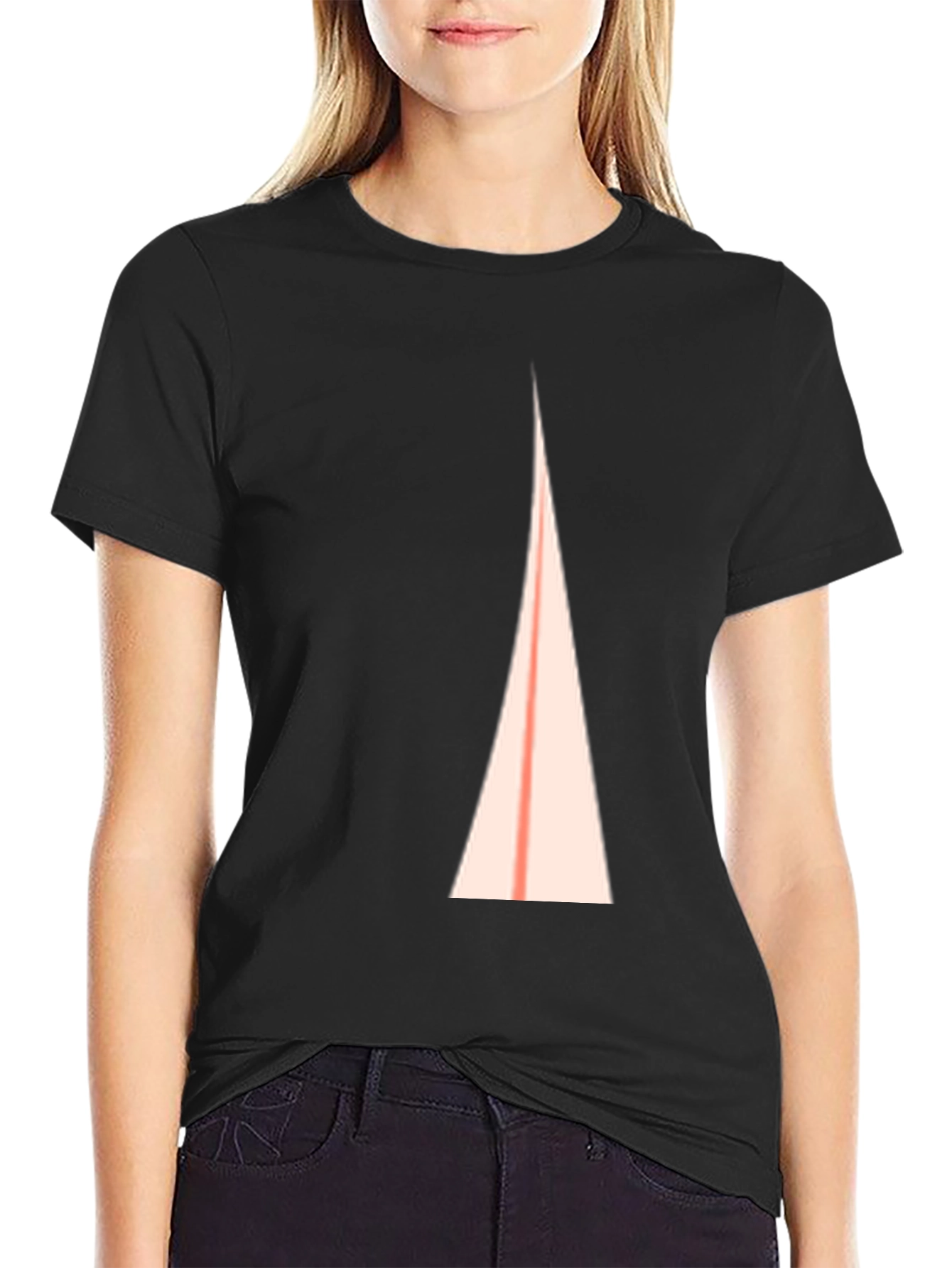 Abstract Triangle Graphic Tee - Modern Casual Shirt