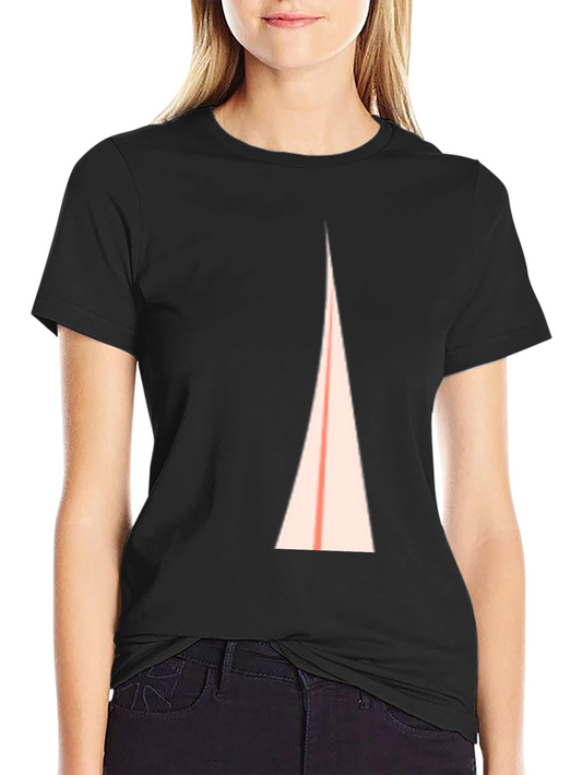 Abstract Triangle Graphic Tee - Modern Casual Shirt