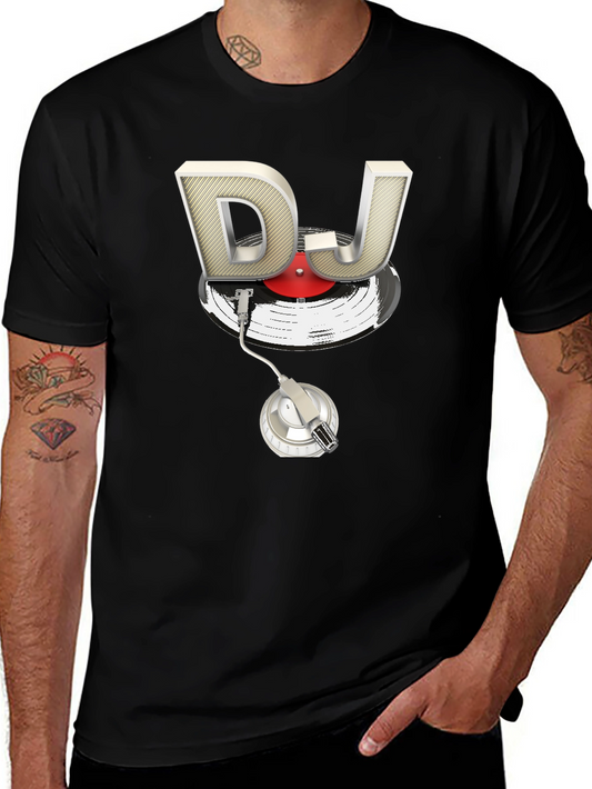 DJ Turntable Graphic T-Shirt - Music Lover Tee