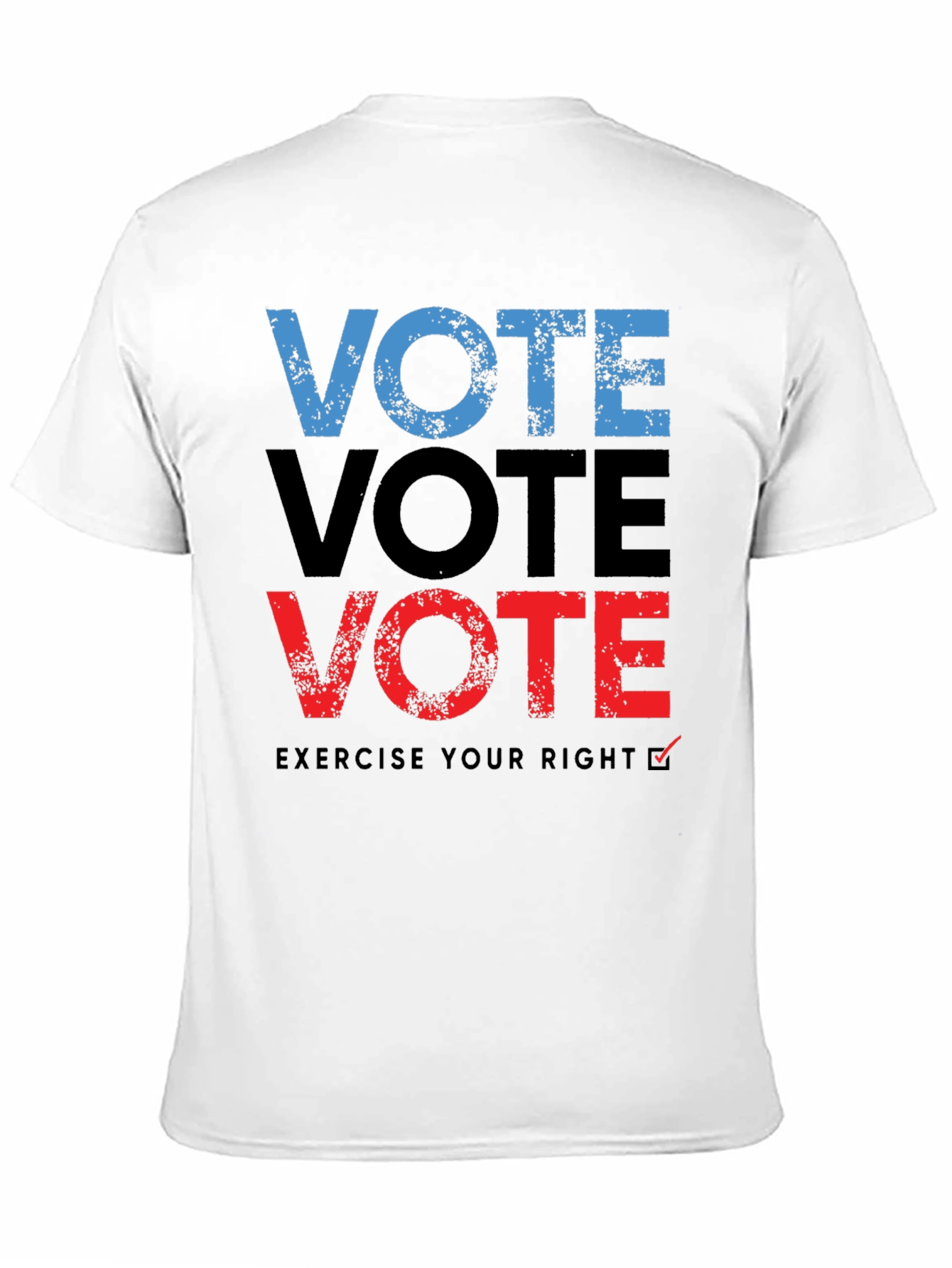 Vote T-Shirt: Exercise Your Right - Black