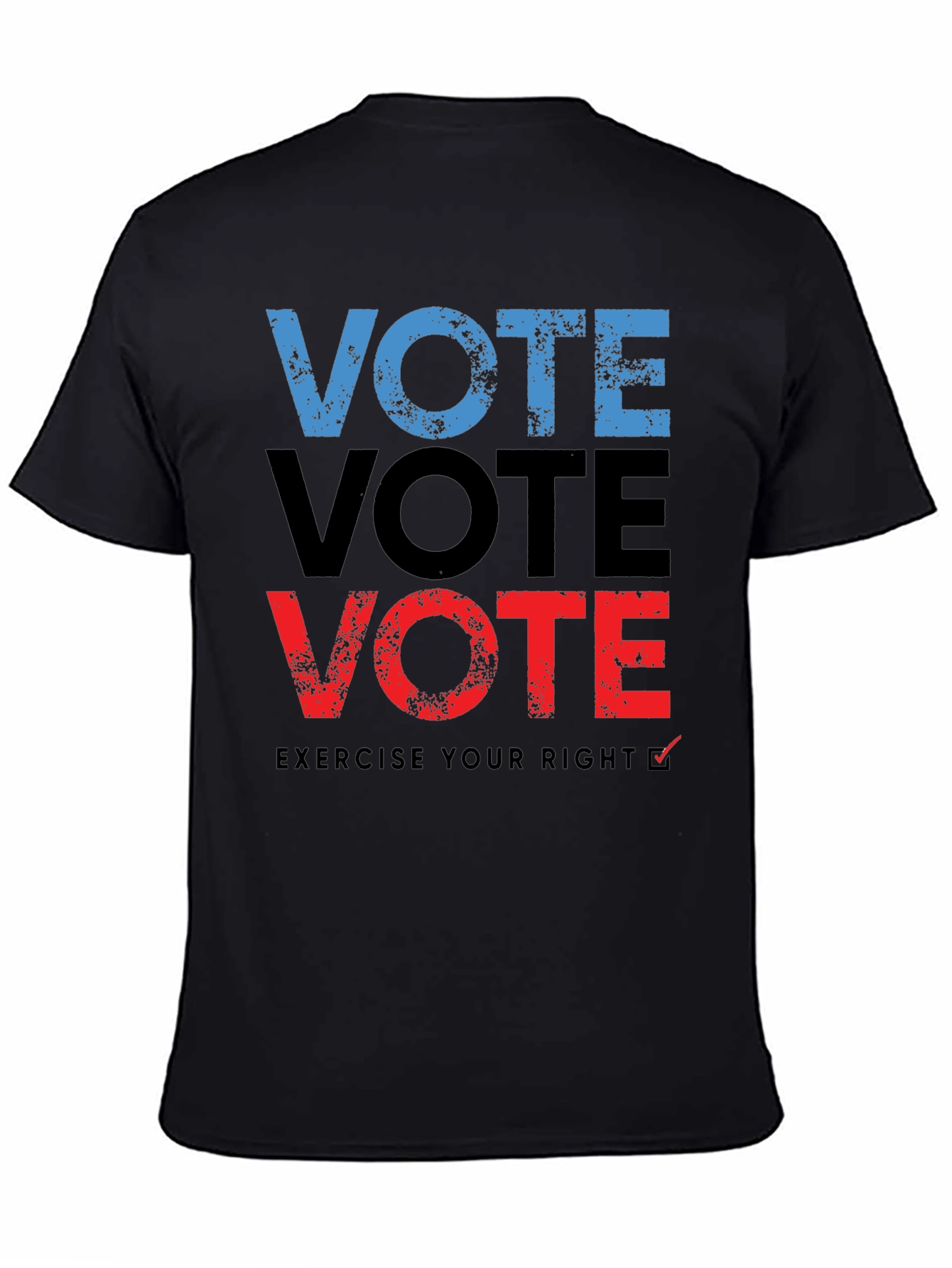 Vote T-Shirt: Exercise Your Right - Black