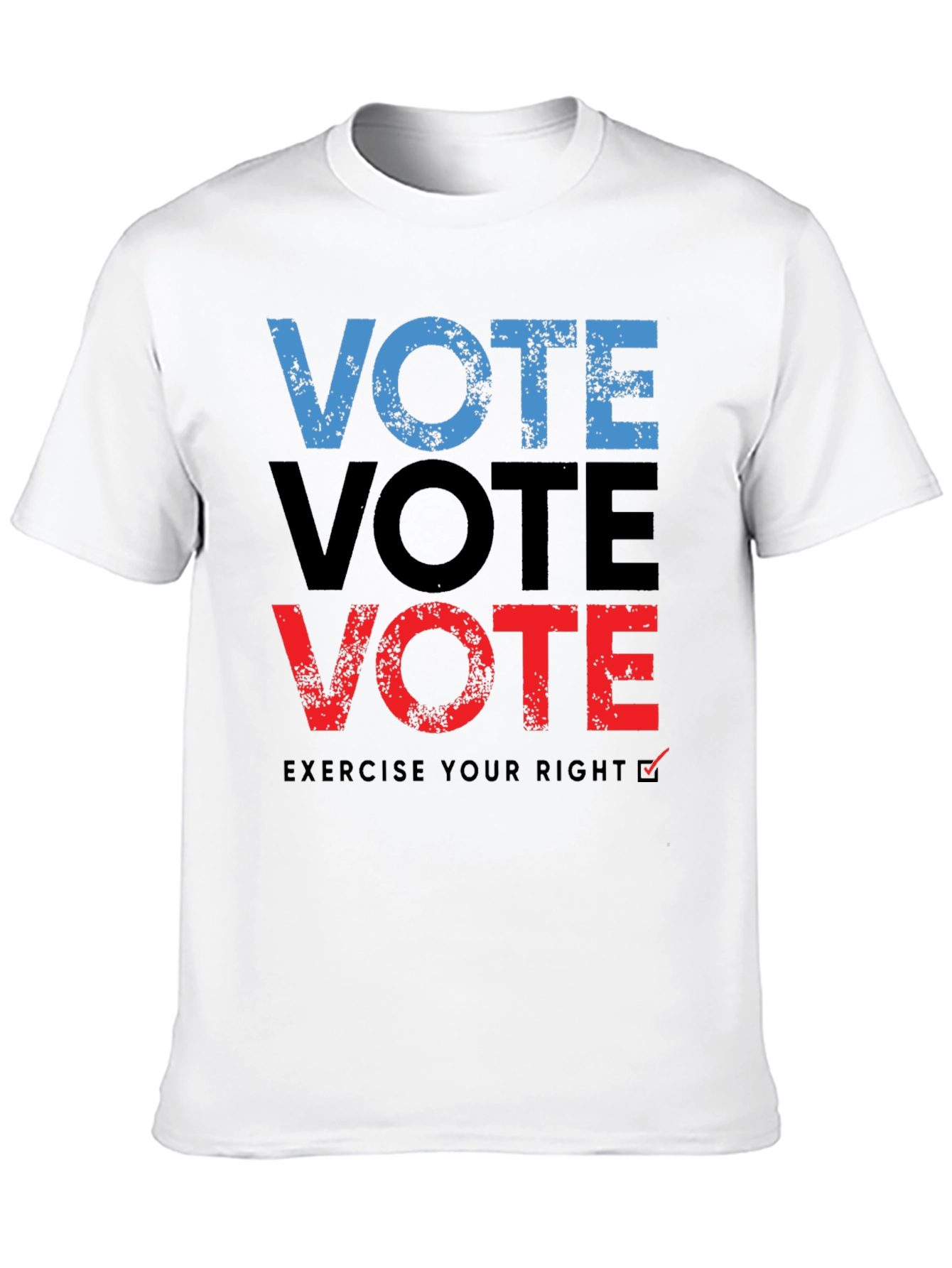 Vote T-Shirt: Exercise Your Right - Black