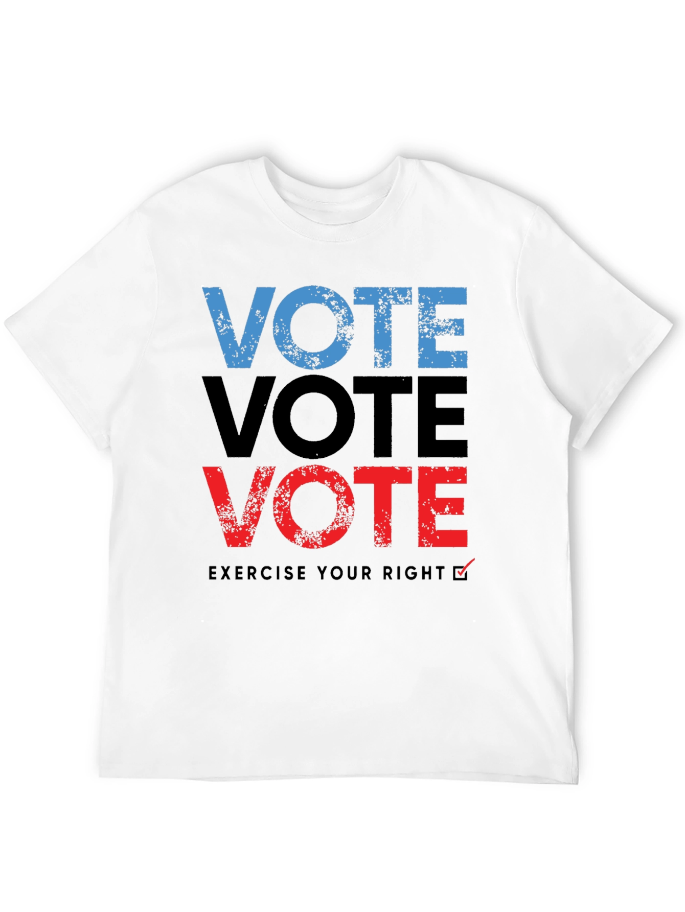 Vote T-Shirt: Exercise Your Right - Black