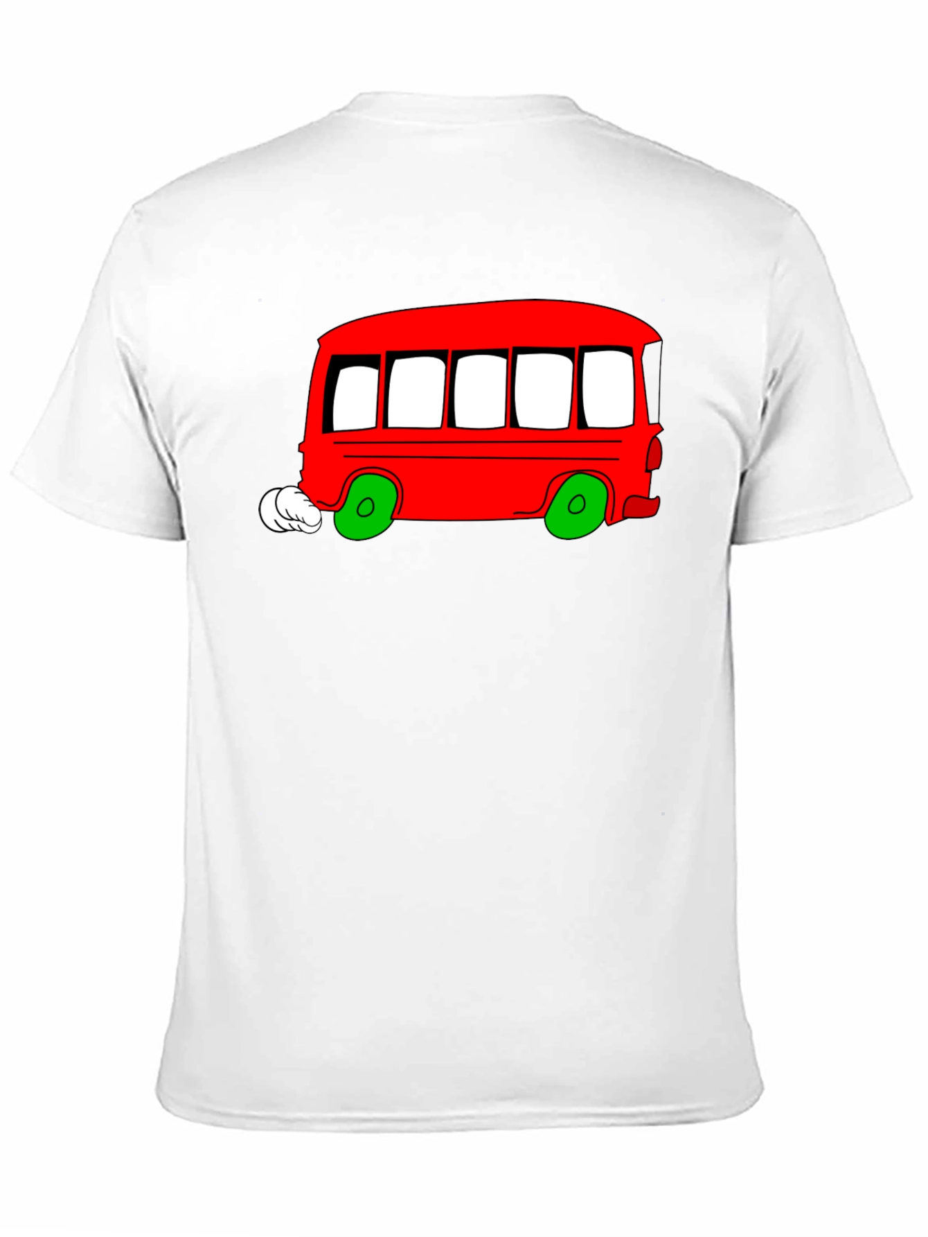 Cartoon Bus Graphic T-Shirt