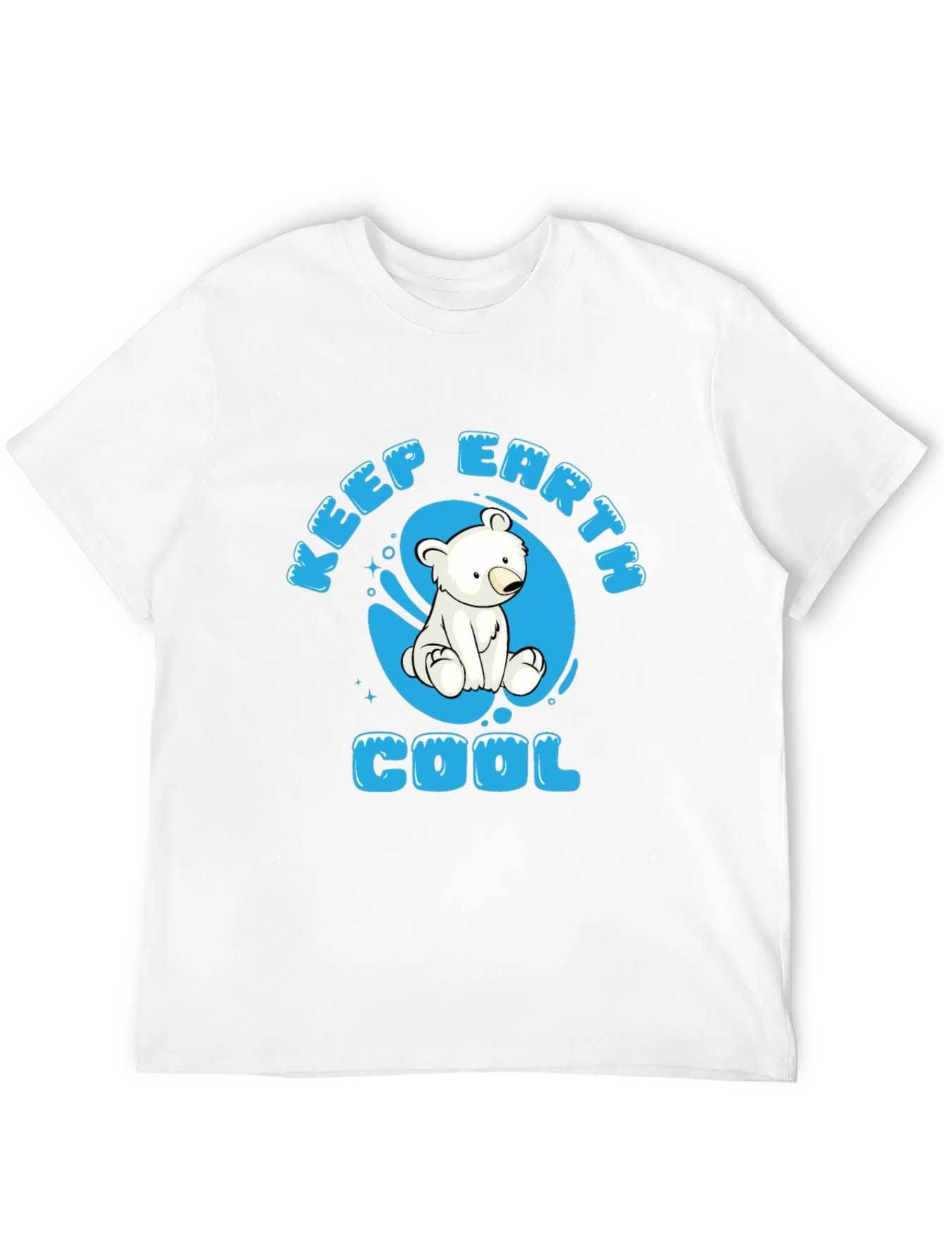 Keep Earth Cool Polar Bear Graphic Tee