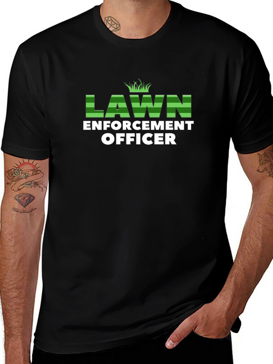 Lawn Enforcement Officer Graphic T-Shirt