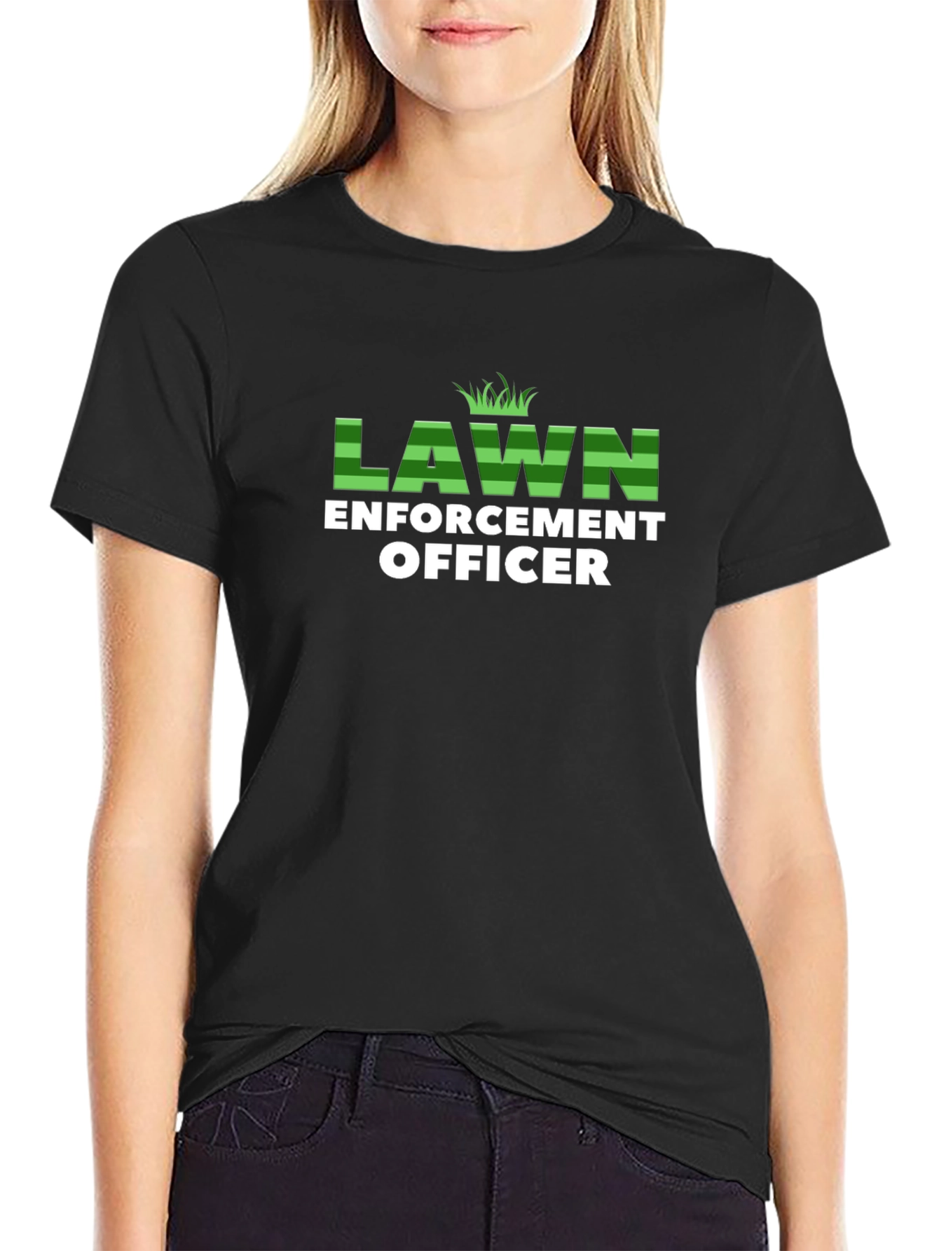Lawn Enforcement Officer Graphic T-Shirt