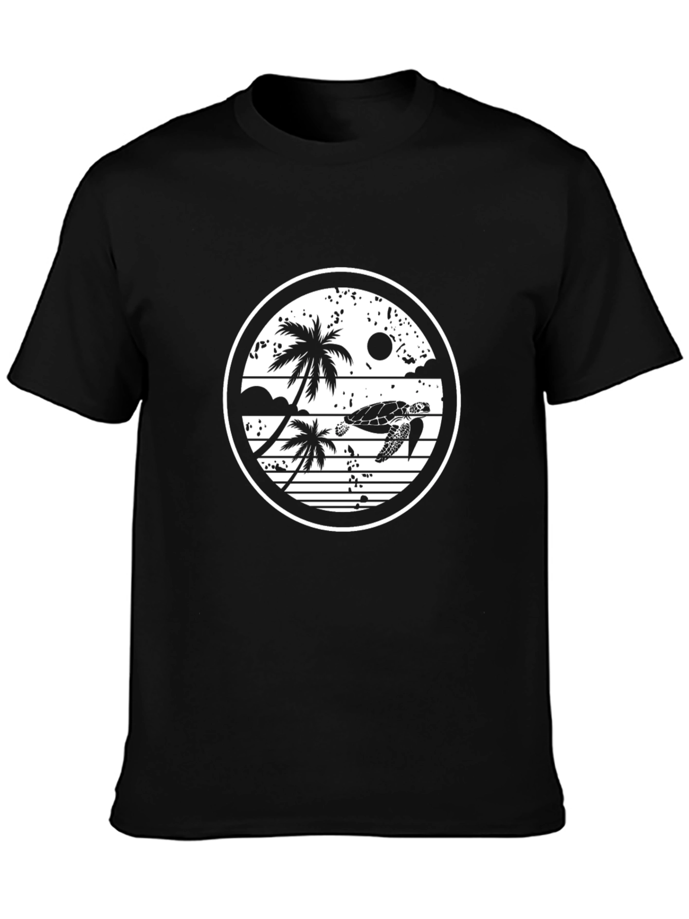 Turtle Palm Graphic T-Shirt