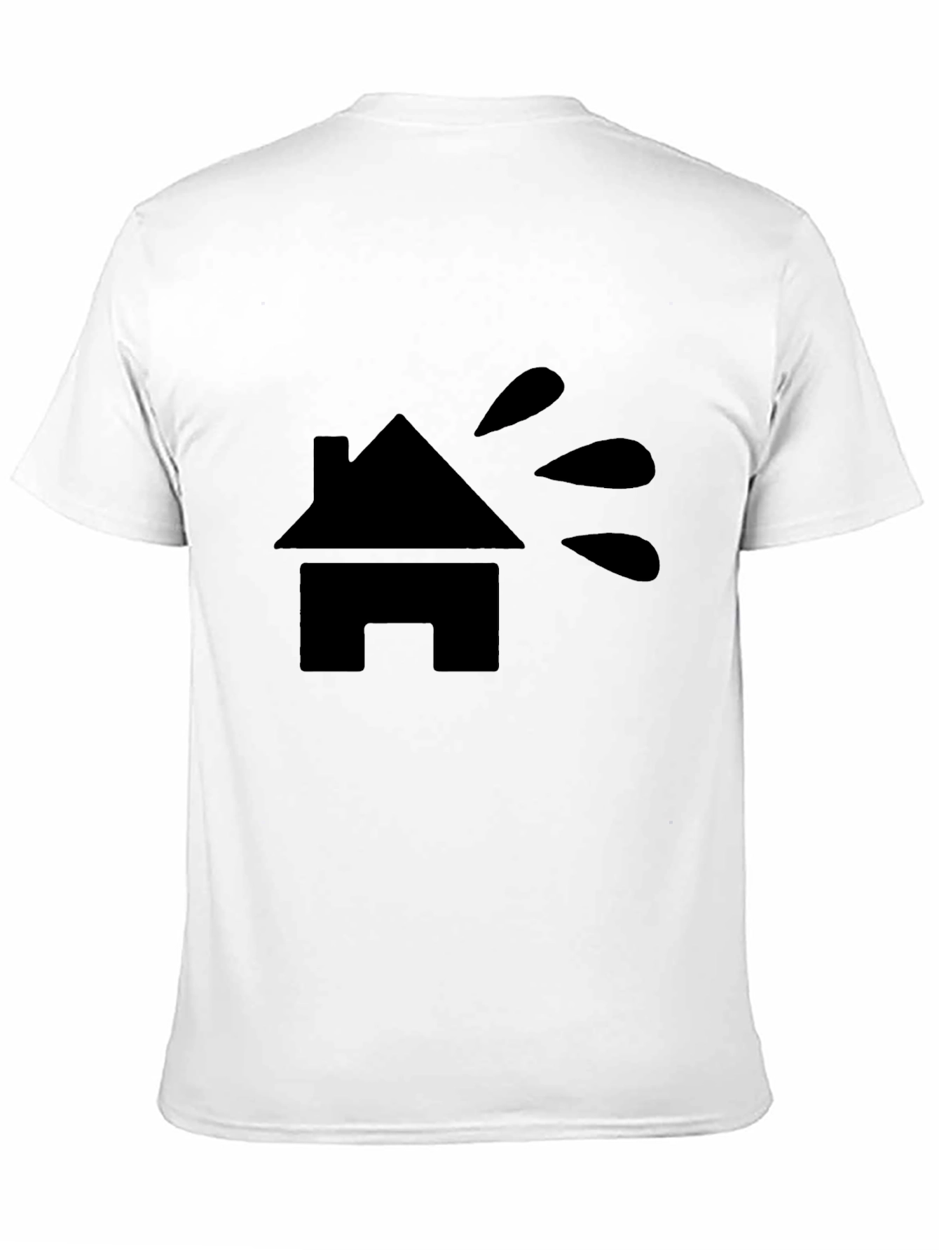 Modern House Graphic T-Shirt - Black