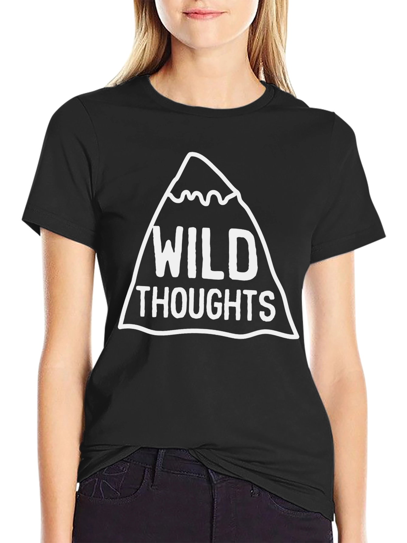 Wild Thoughts Mountain Graphic Tee - Casual Comfort