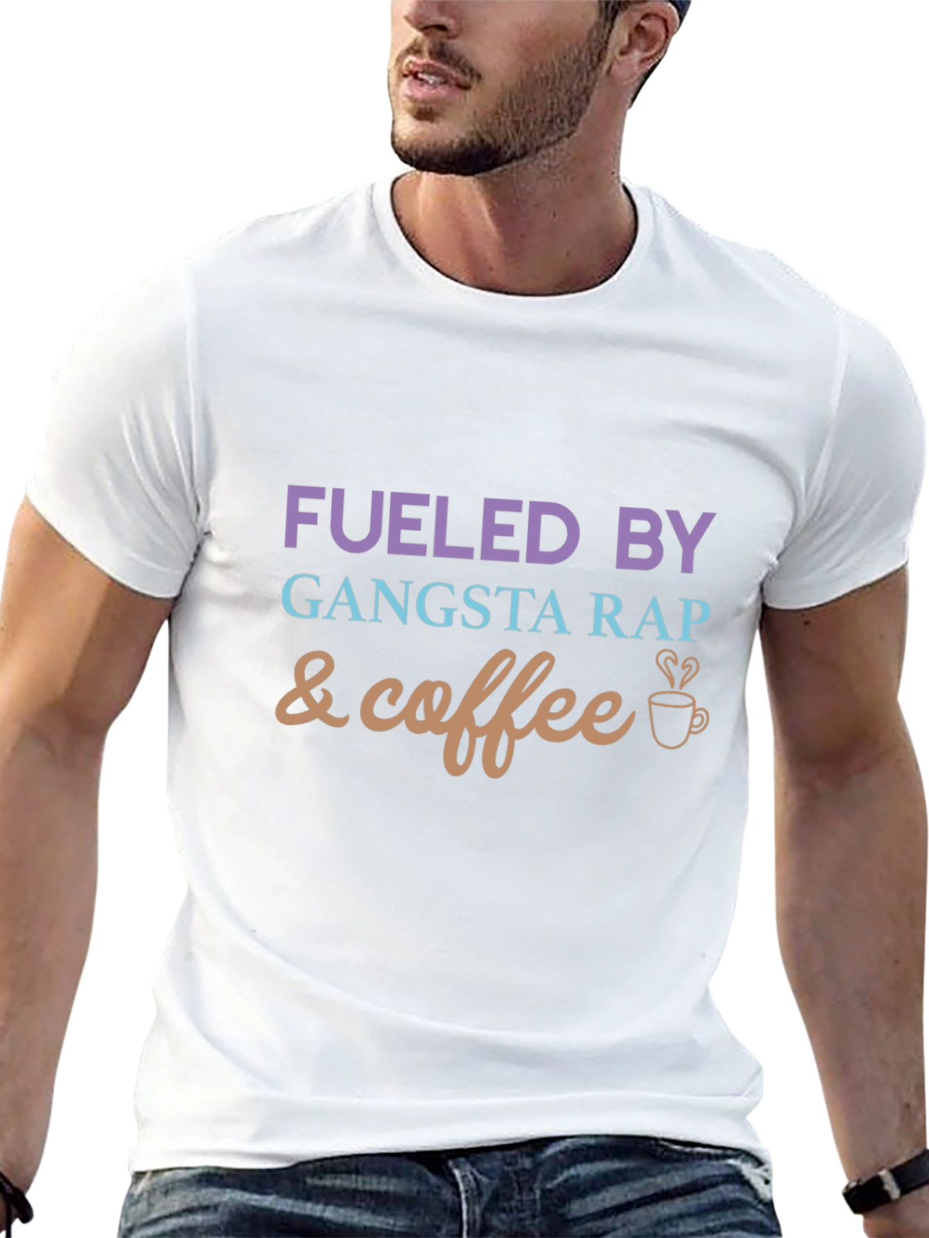 Fueled By Gangsta Rap and Coffee Graphic Tee