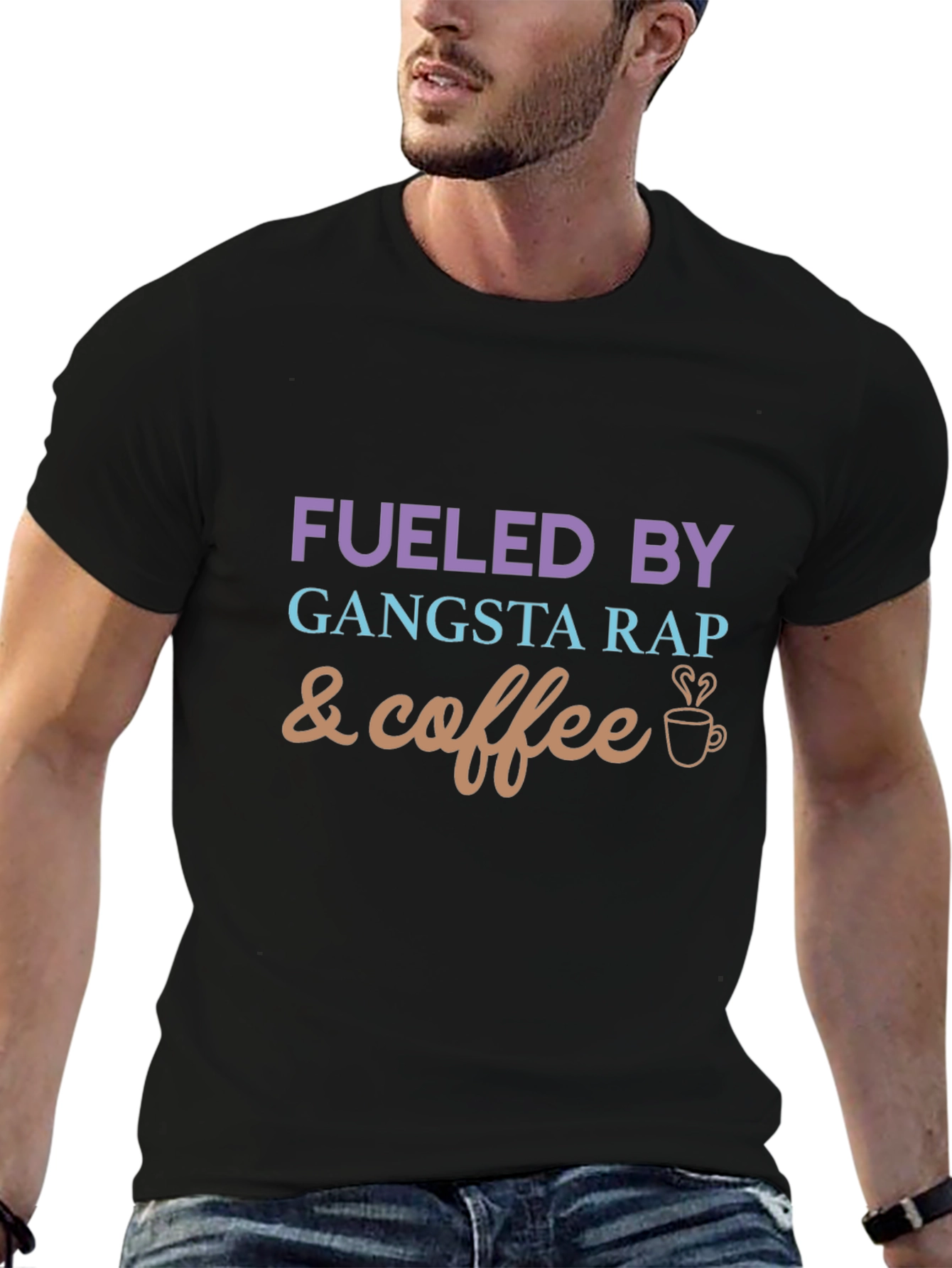Fueled By Gangsta Rap and Coffee Graphic Tee