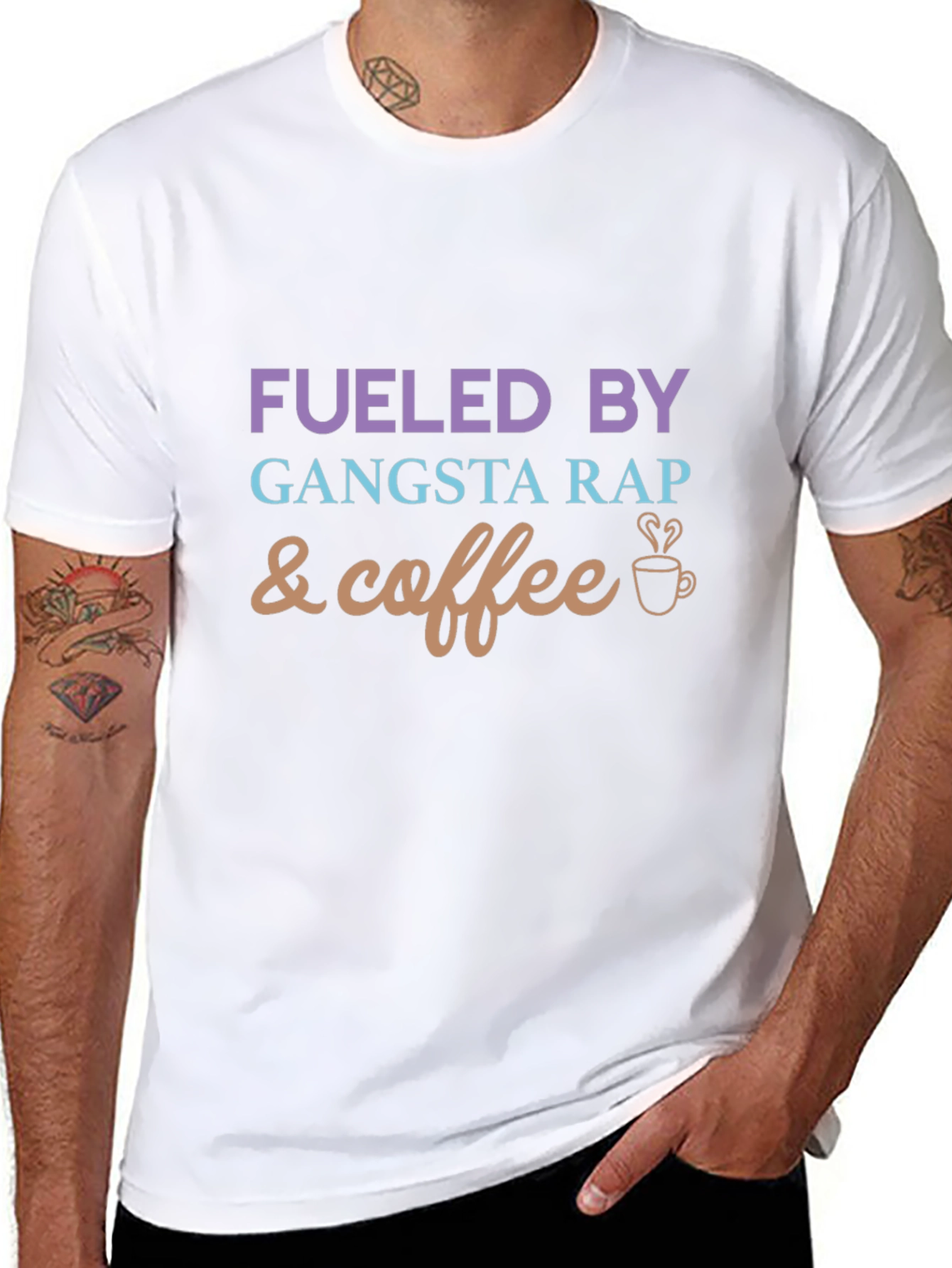 Fueled By Gangsta Rap and Coffee Graphic Tee