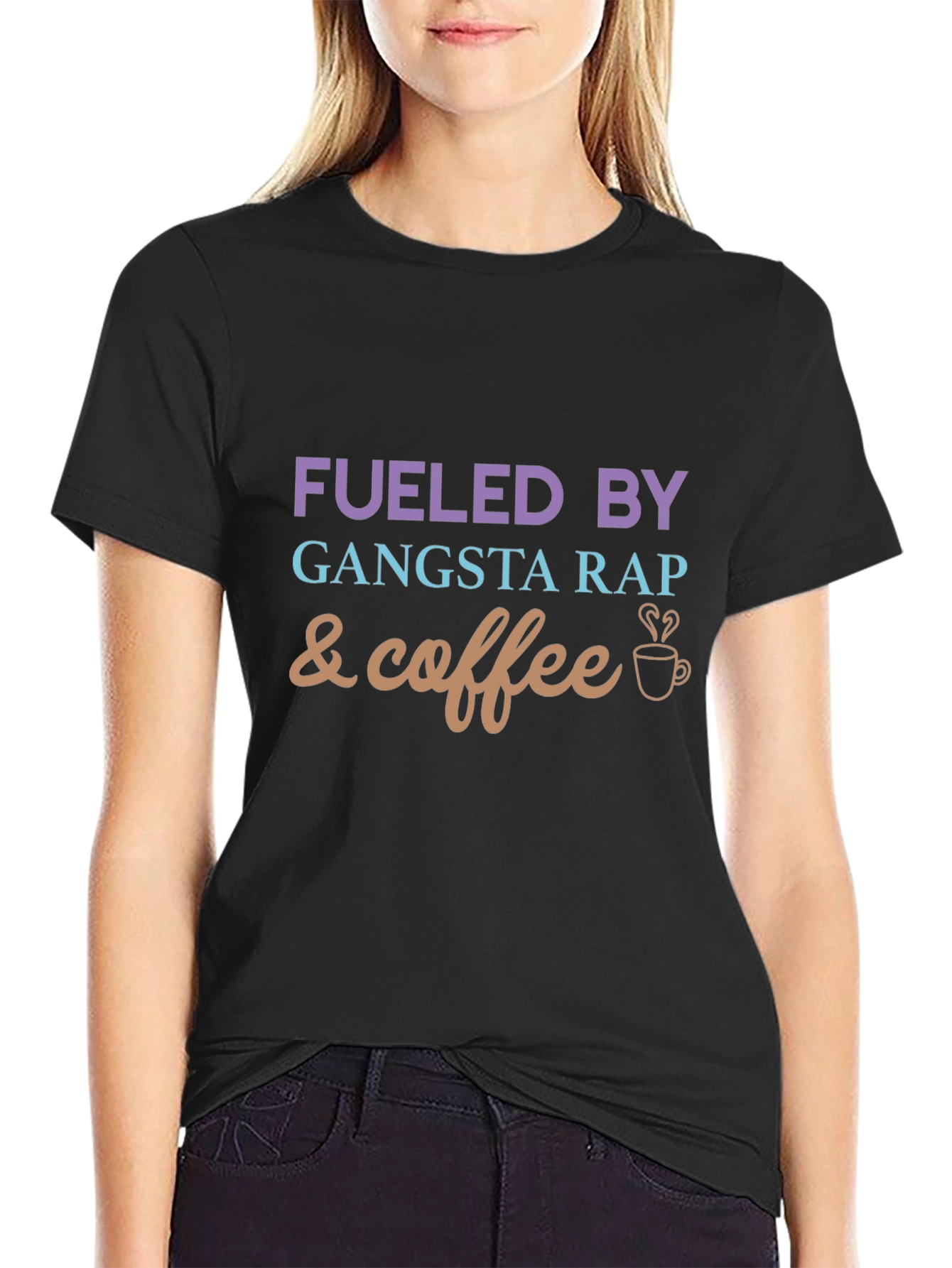 Fueled By Gangsta Rap and Coffee Graphic Tee