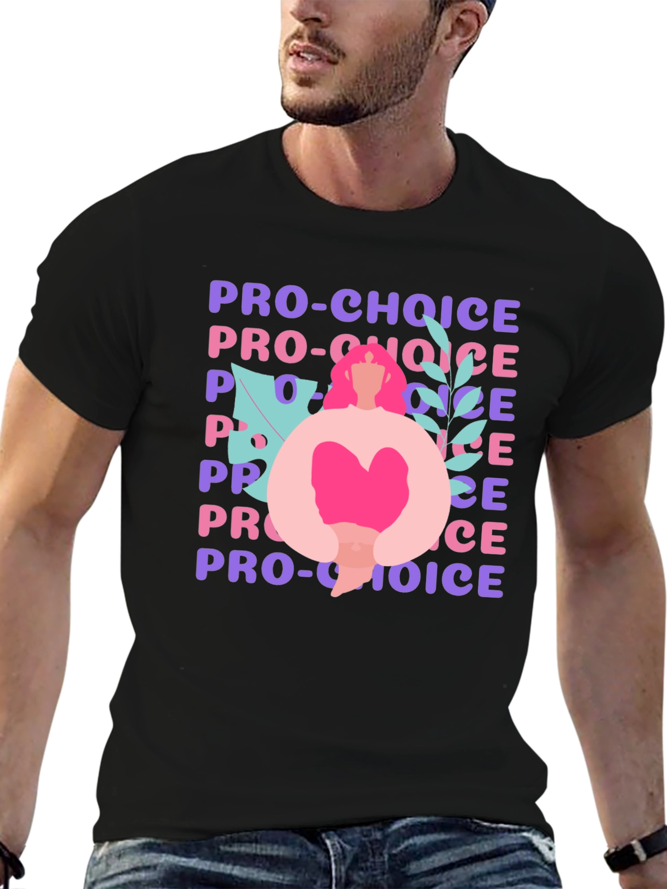 Pro-Choice Graphic T-Shirt - Black