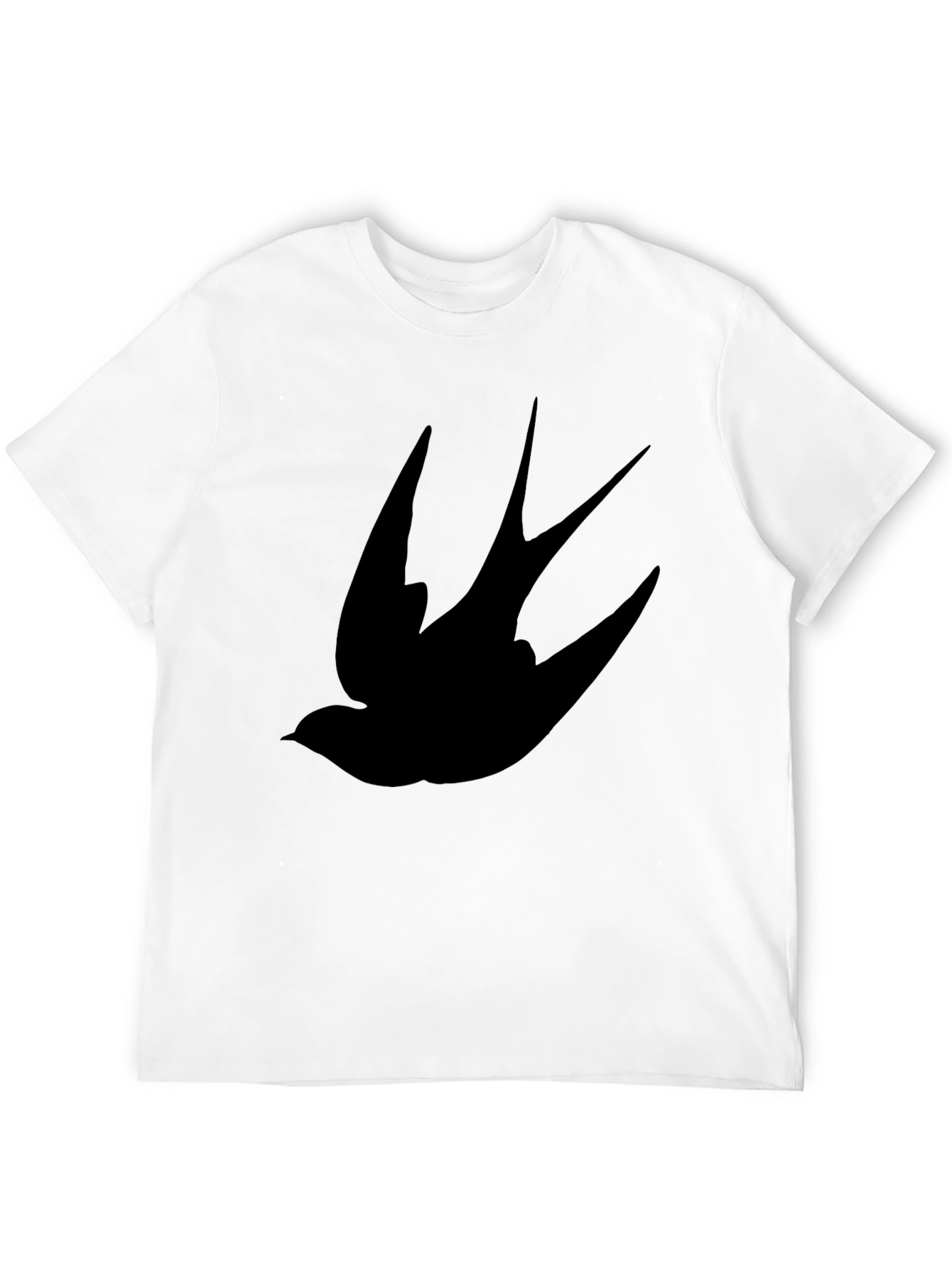 Black Swallow Bird Graphic Tee