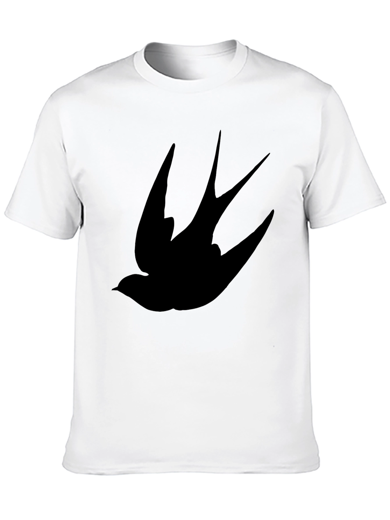 Black Swallow Bird Graphic Tee