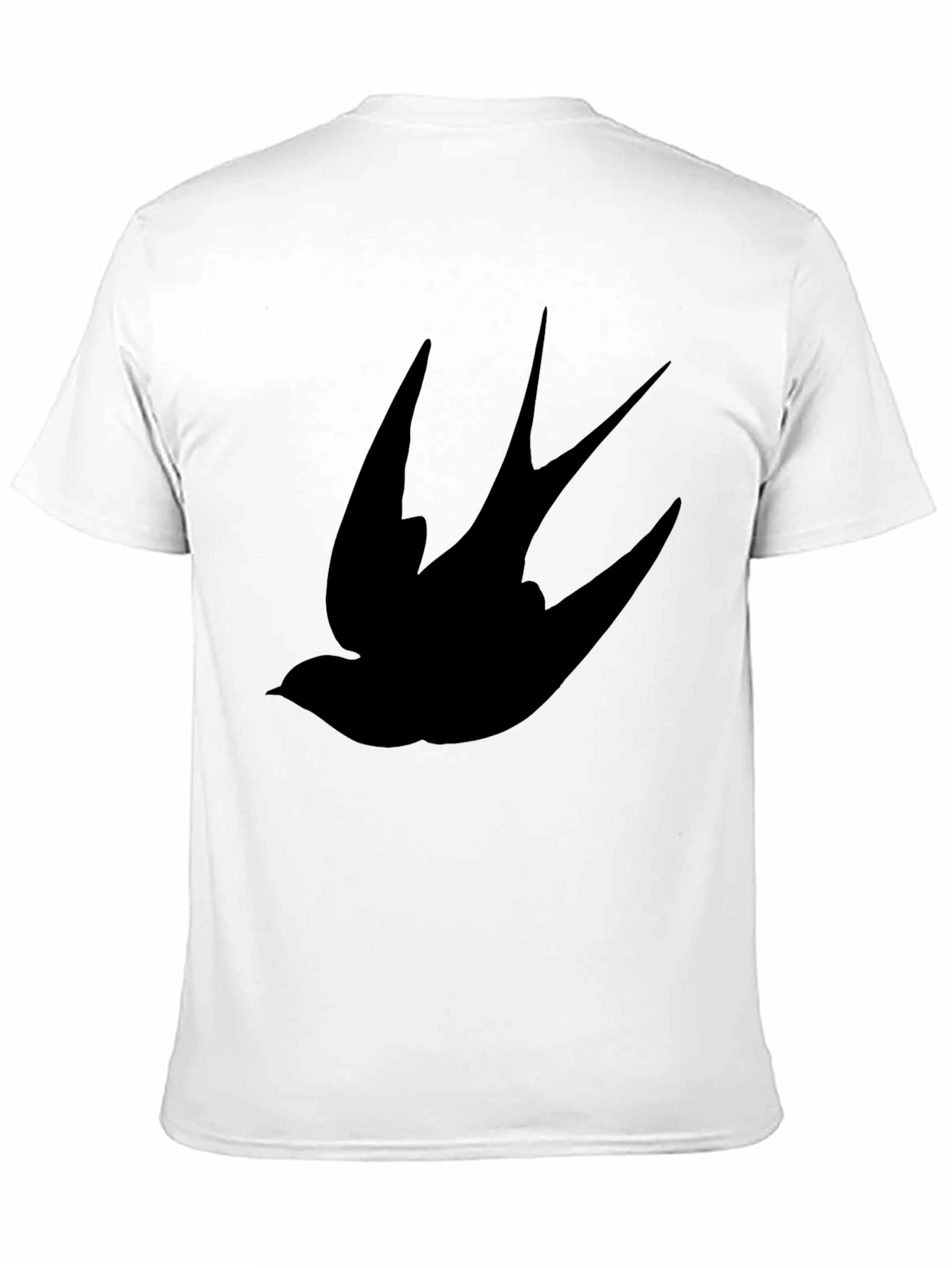Black Swallow Bird Graphic Tee