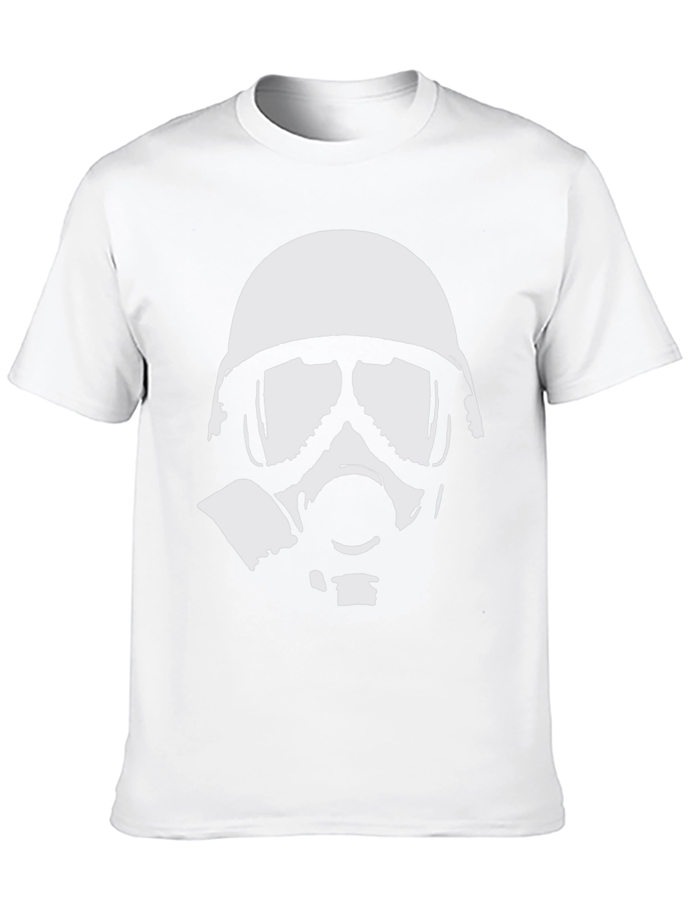Gas Mask Graphic Tee - Black Cotton T-Shirt