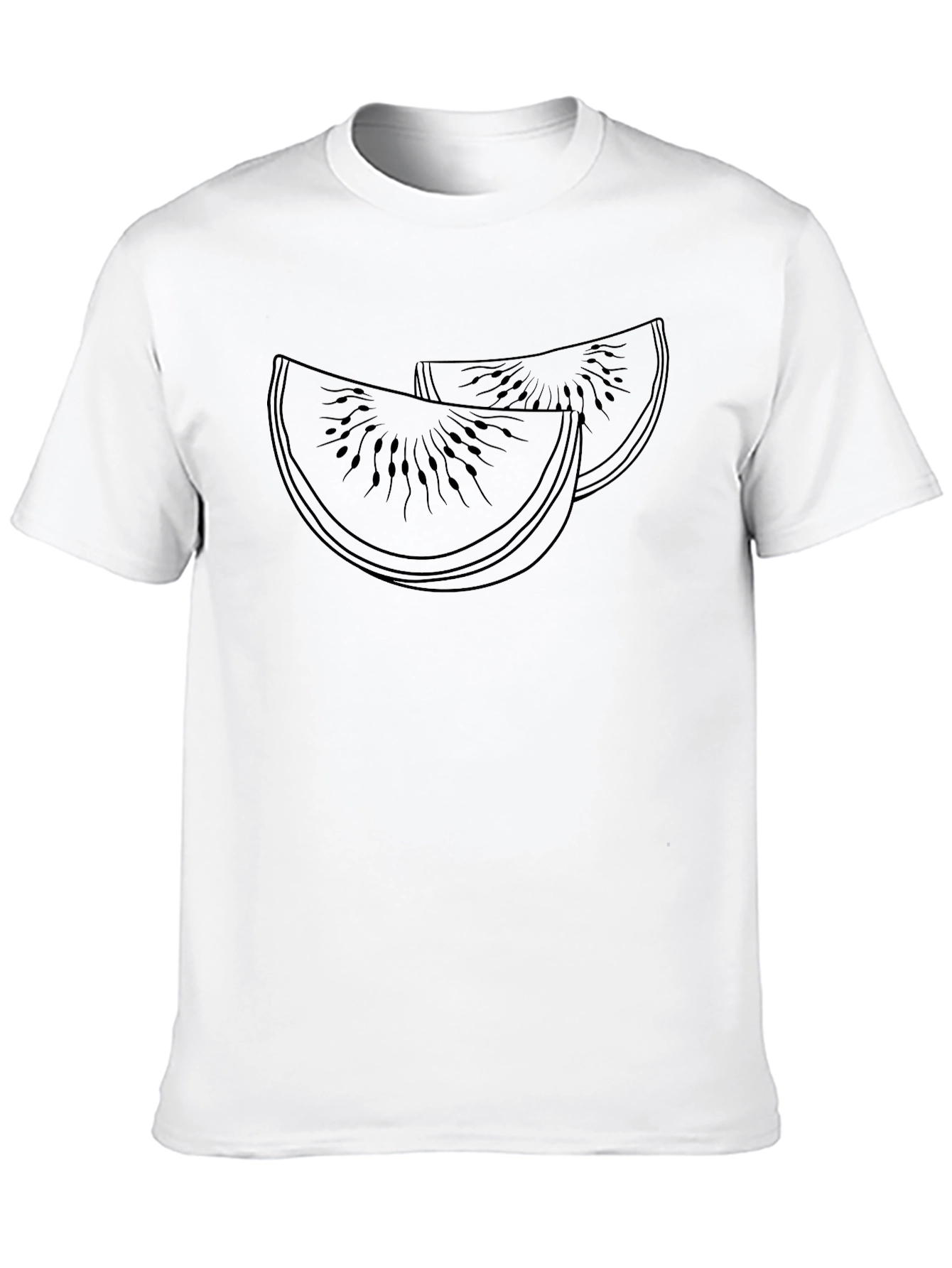 Kiwi Slice Graphic T-Shirt - Unique Fruit Design Tee