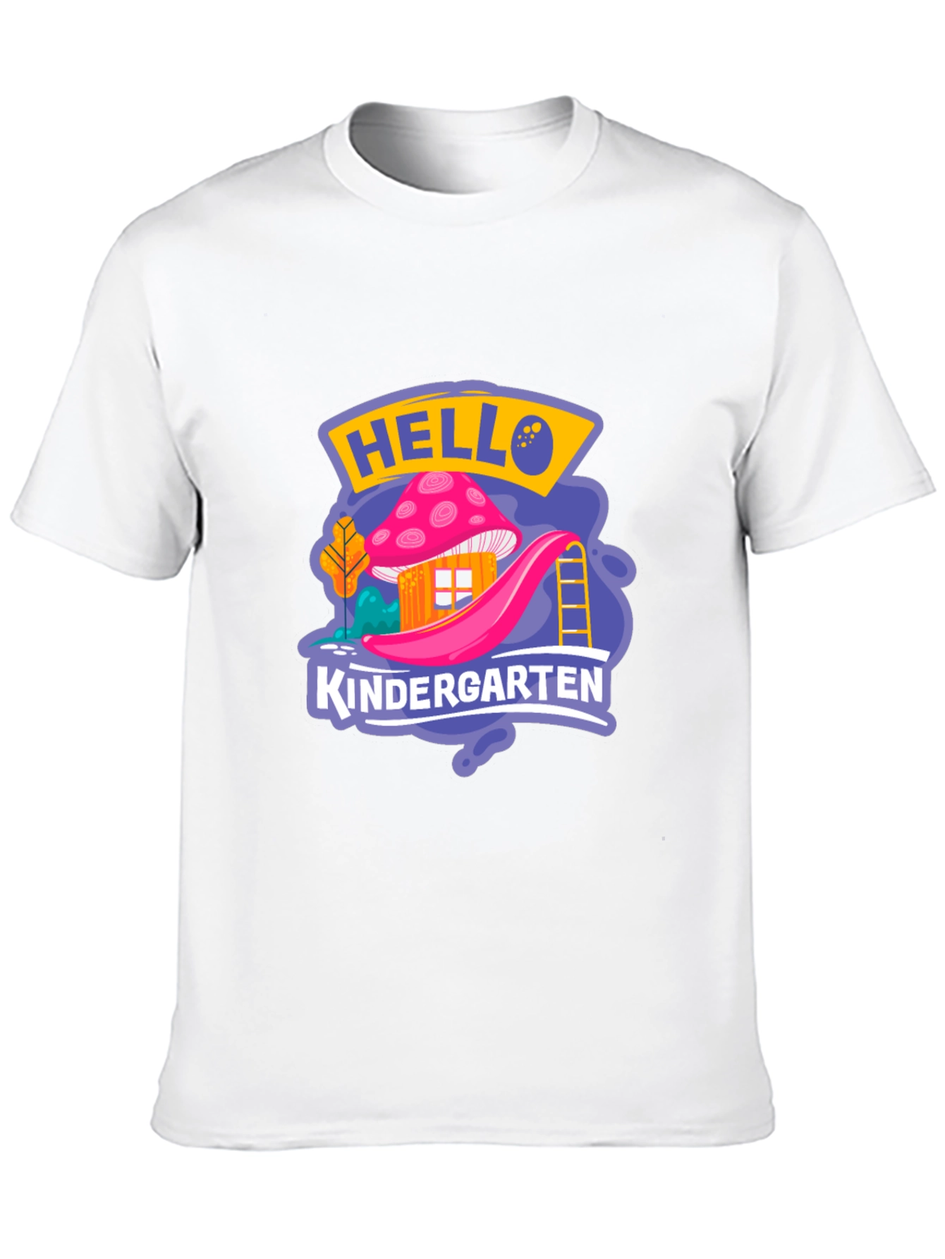 Hello Kindergarten Black T-Shirt