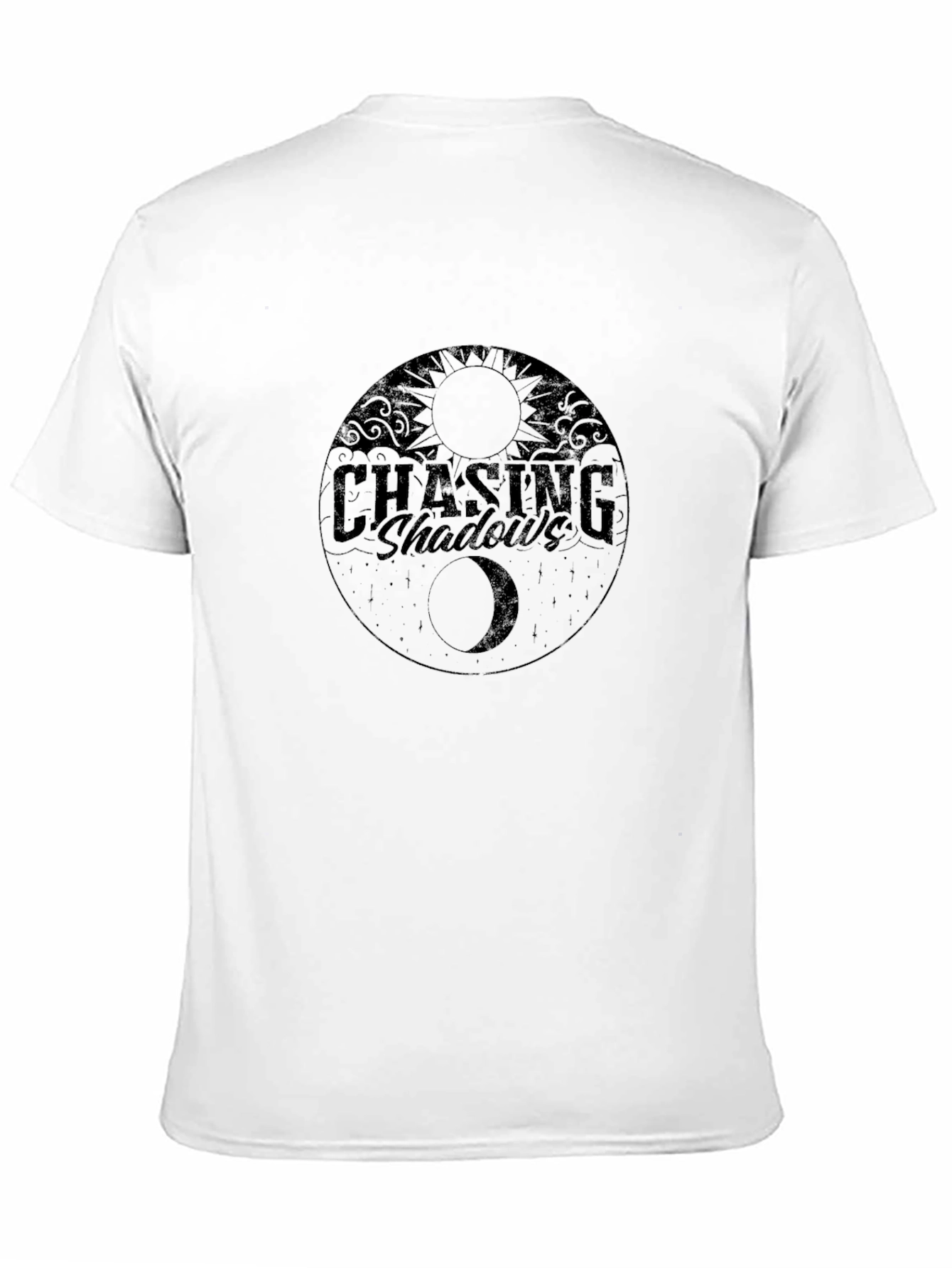 Chasing Shadows Graphic Tee - Black Casual Shirt
