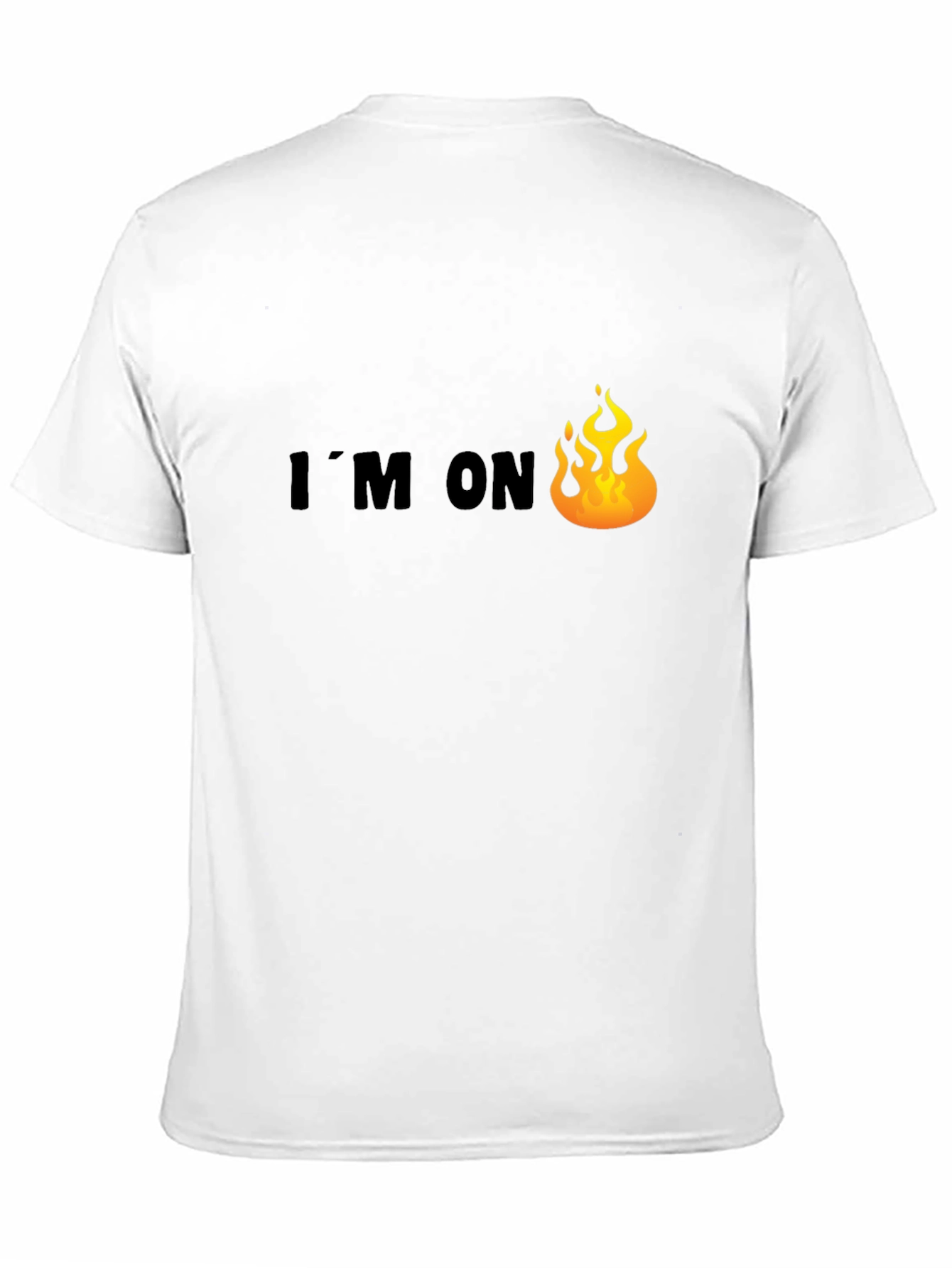 Im On Fire Graphic Tee - Black Cotton T-Shirt