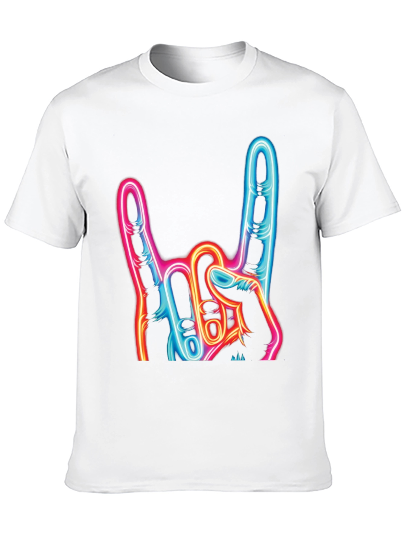 Rock On Neon Graphic T-Shirt
