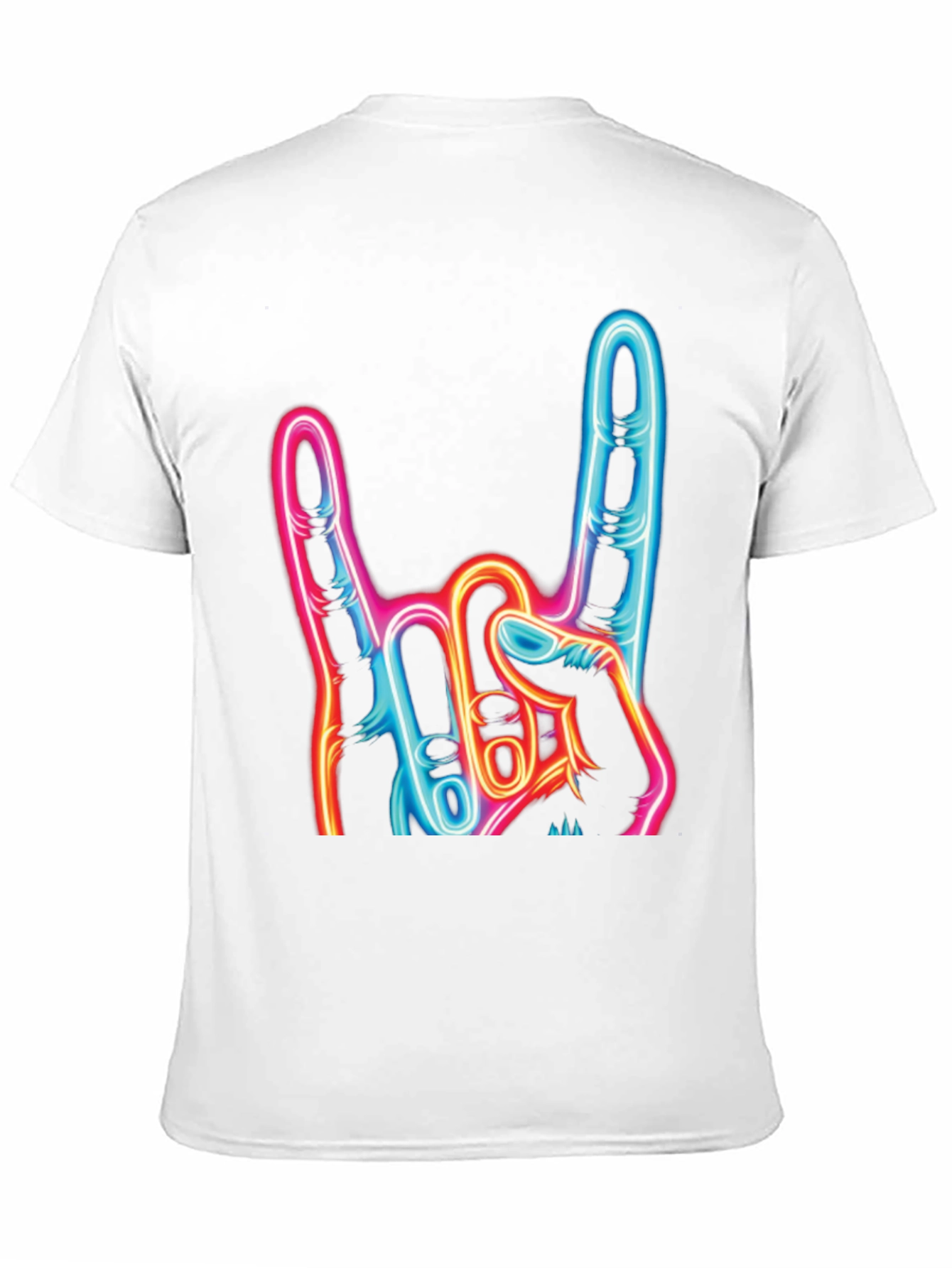 Rock On Neon Graphic T-Shirt