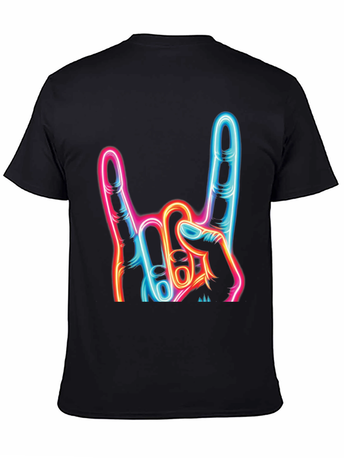 Rock On Neon Graphic T-Shirt