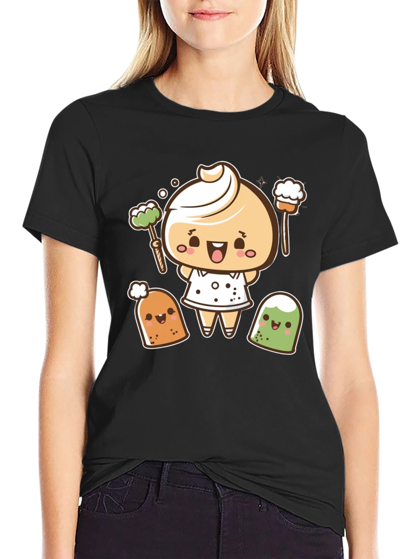 Cute Dumpling Cartoon T-Shirt