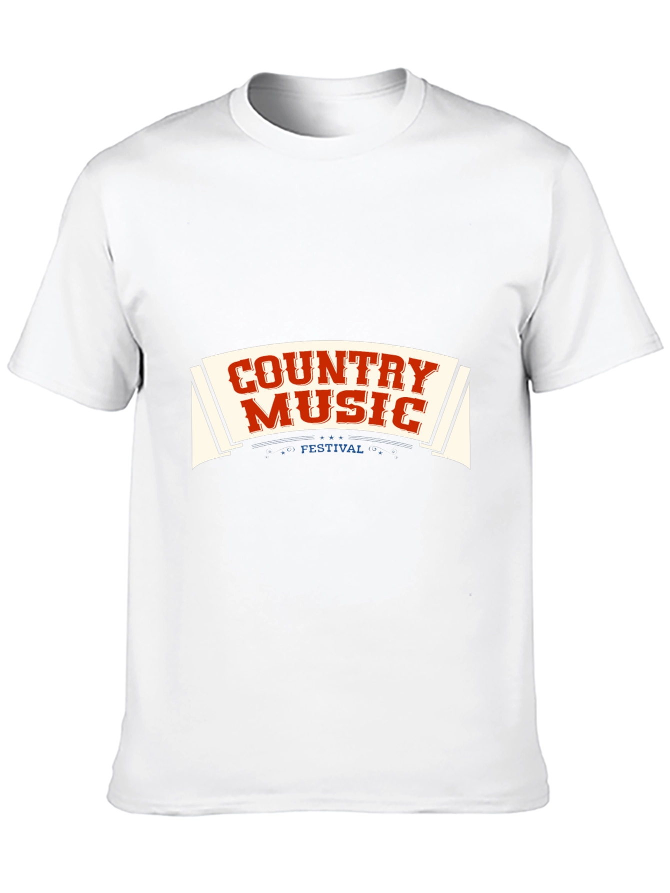 Country Music Festival Graphic T-Shirt - Black