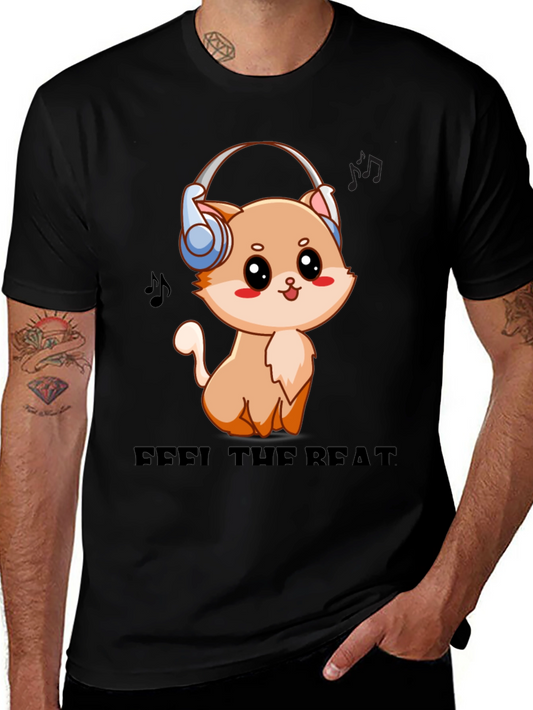 Cute Cat Music Lover T-Shirt