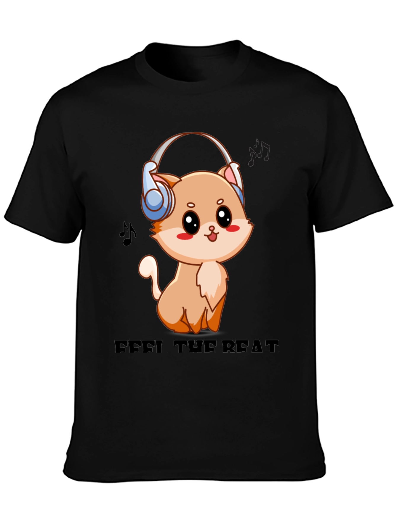 Cute Cat Music Lover T-Shirt