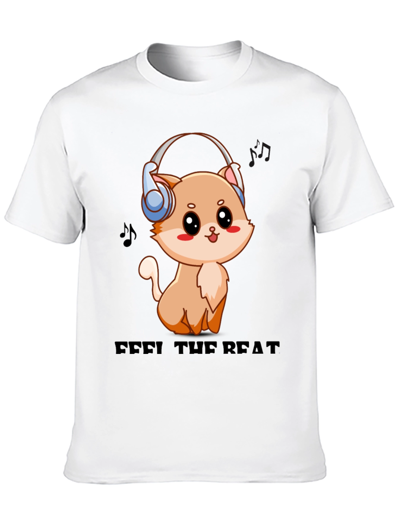 Cute Cat Music Lover T-Shirt