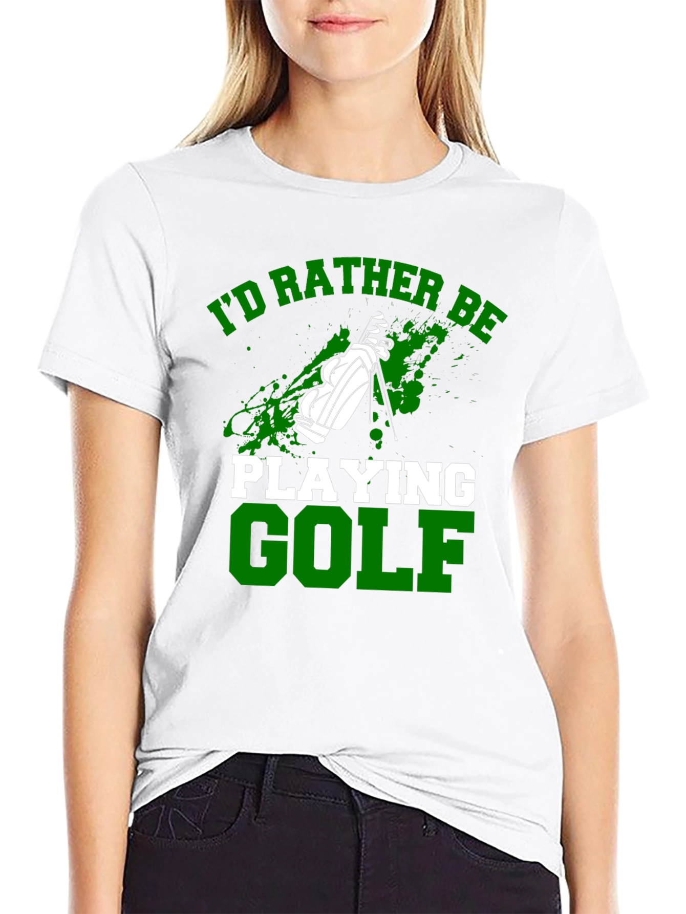 Id Rather Be Playing Golf T-Shirt