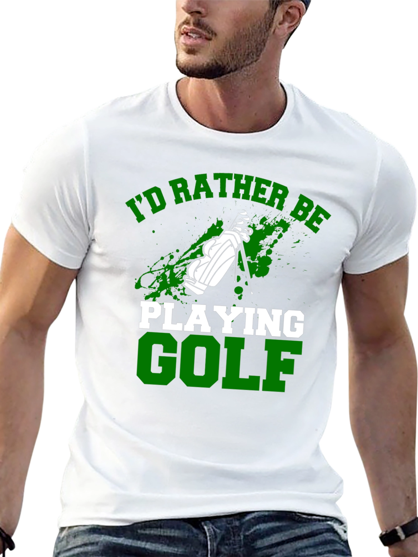 Id Rather Be Playing Golf T-Shirt
