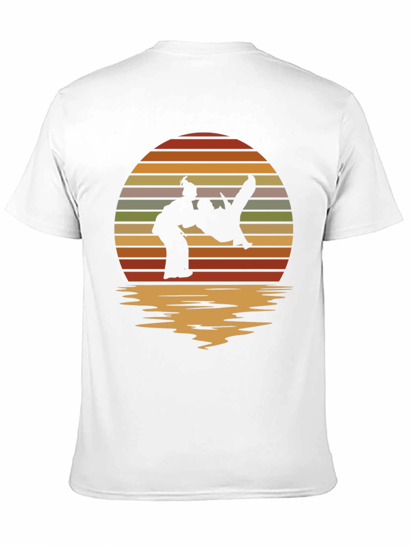 Retro Judo Sunset T-Shirt - Martial Arts Throw Tee