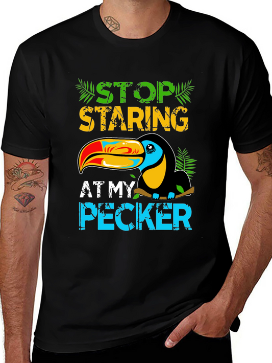 Funny Toucan T-Shirt - Stop Staring!