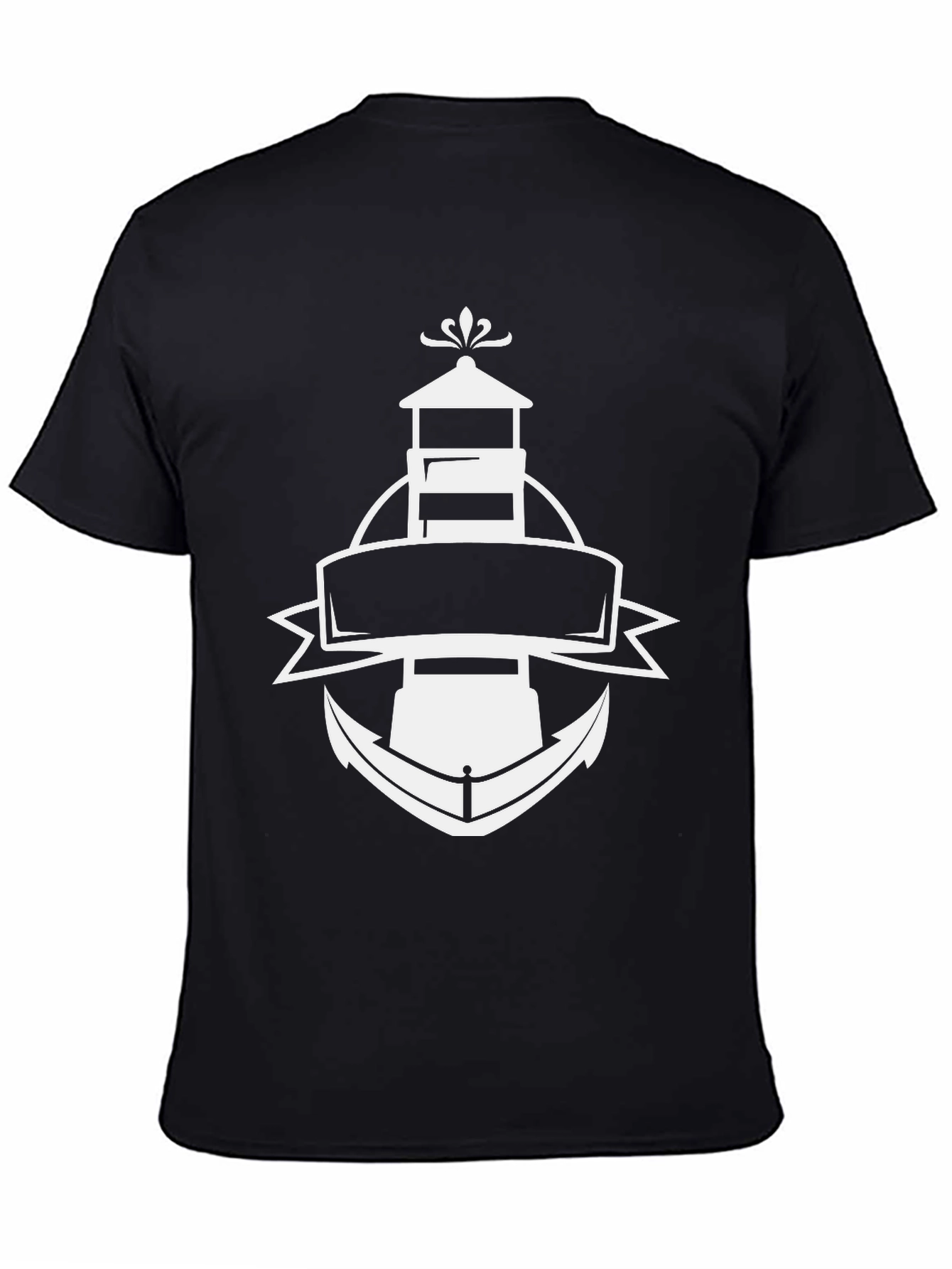 Nautical Lighthouse & Anchor Graphic Tee