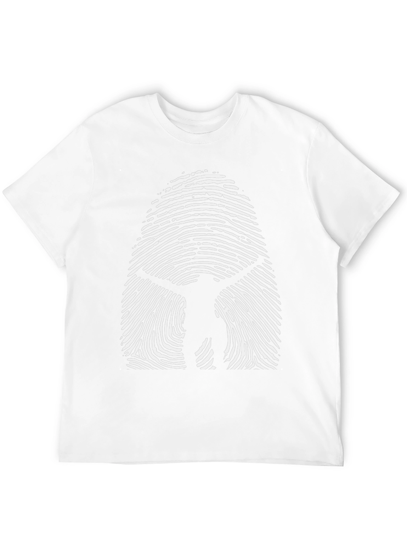 Vitruvian Man Fingerprint T-Shirt