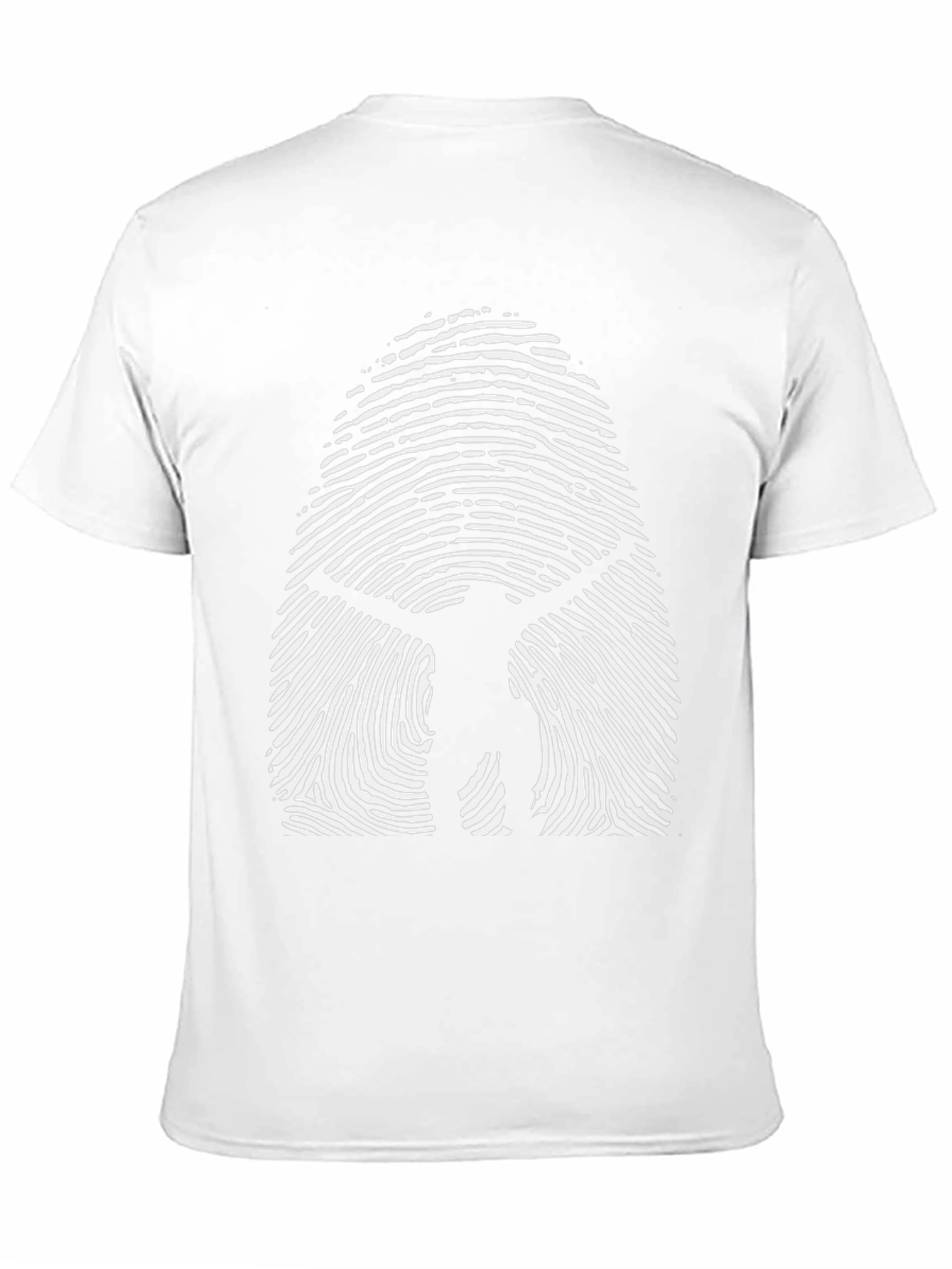 Vitruvian Man Fingerprint T-Shirt