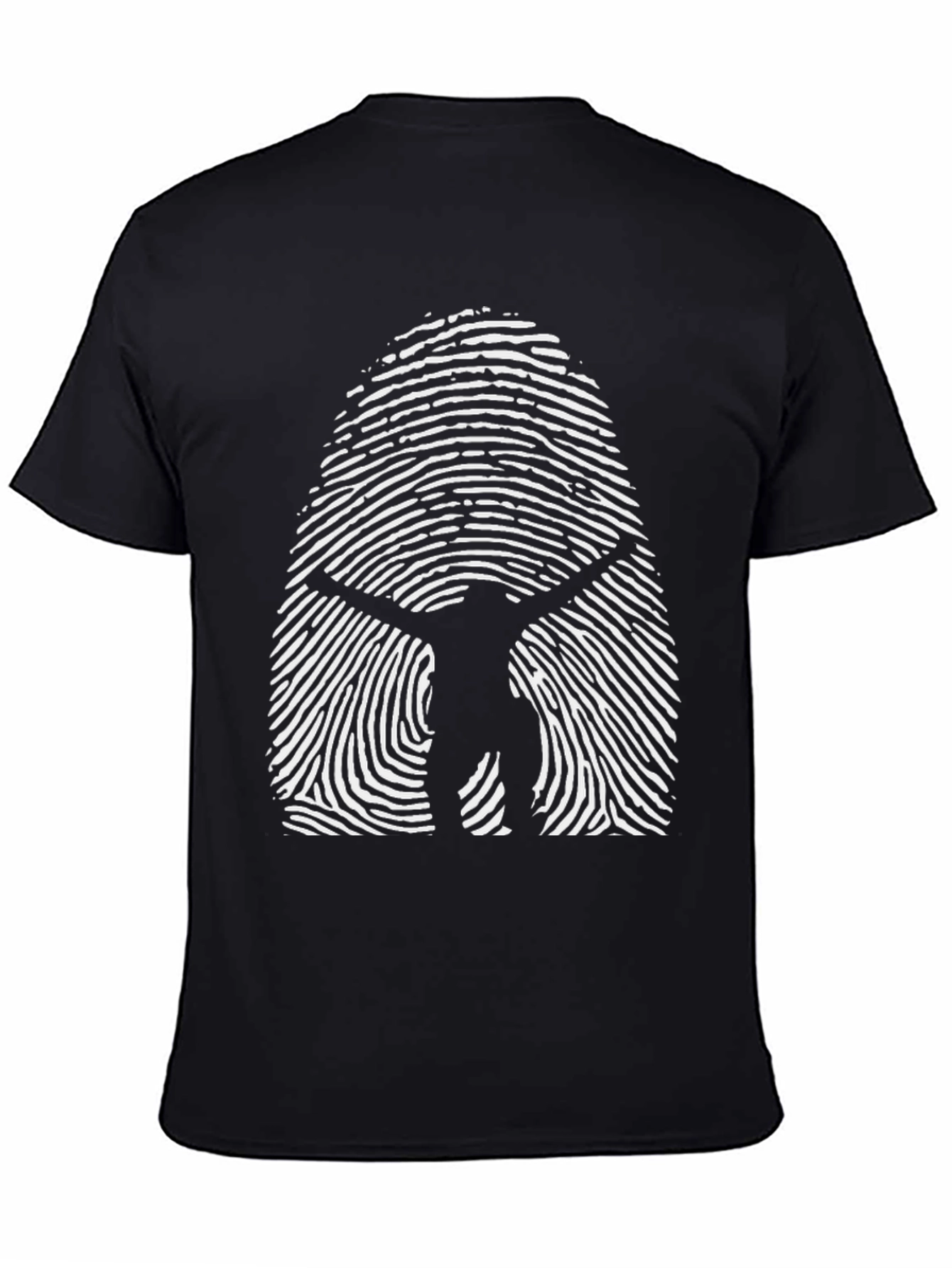 Vitruvian Man Fingerprint T-Shirt