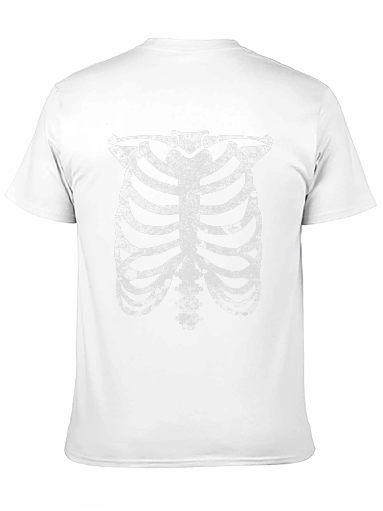 Skeleton Rib Cage Graphic Tee - Halloween Fun